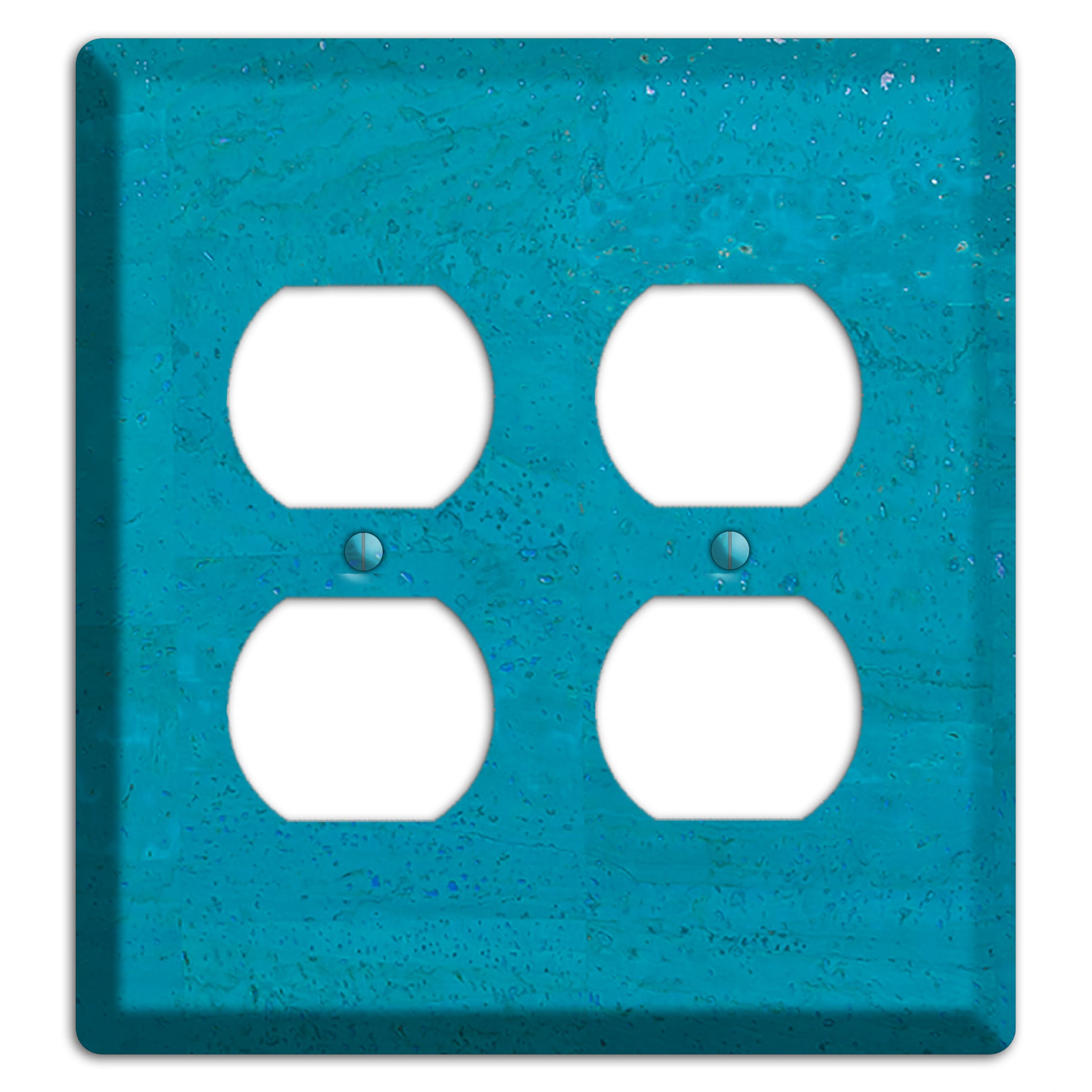 Bahama Blue Cork 2 Duplex Wallplate