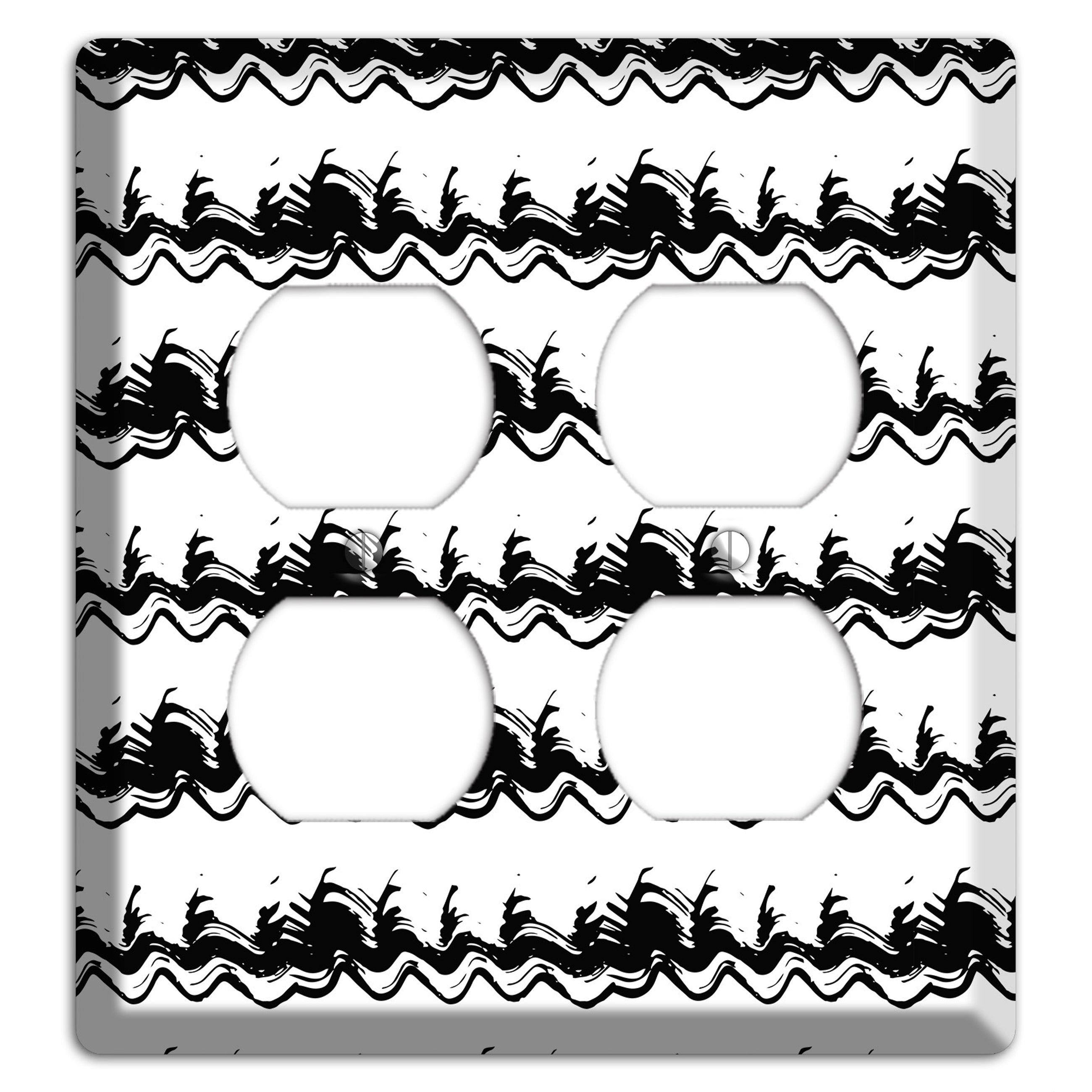 Ink Brushstrokes 10 2 Duplex Wallplate