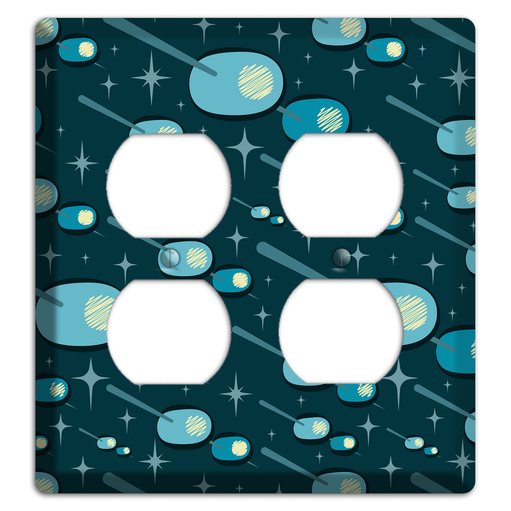 Retro Martini Olive 2 Duplex Wallplate