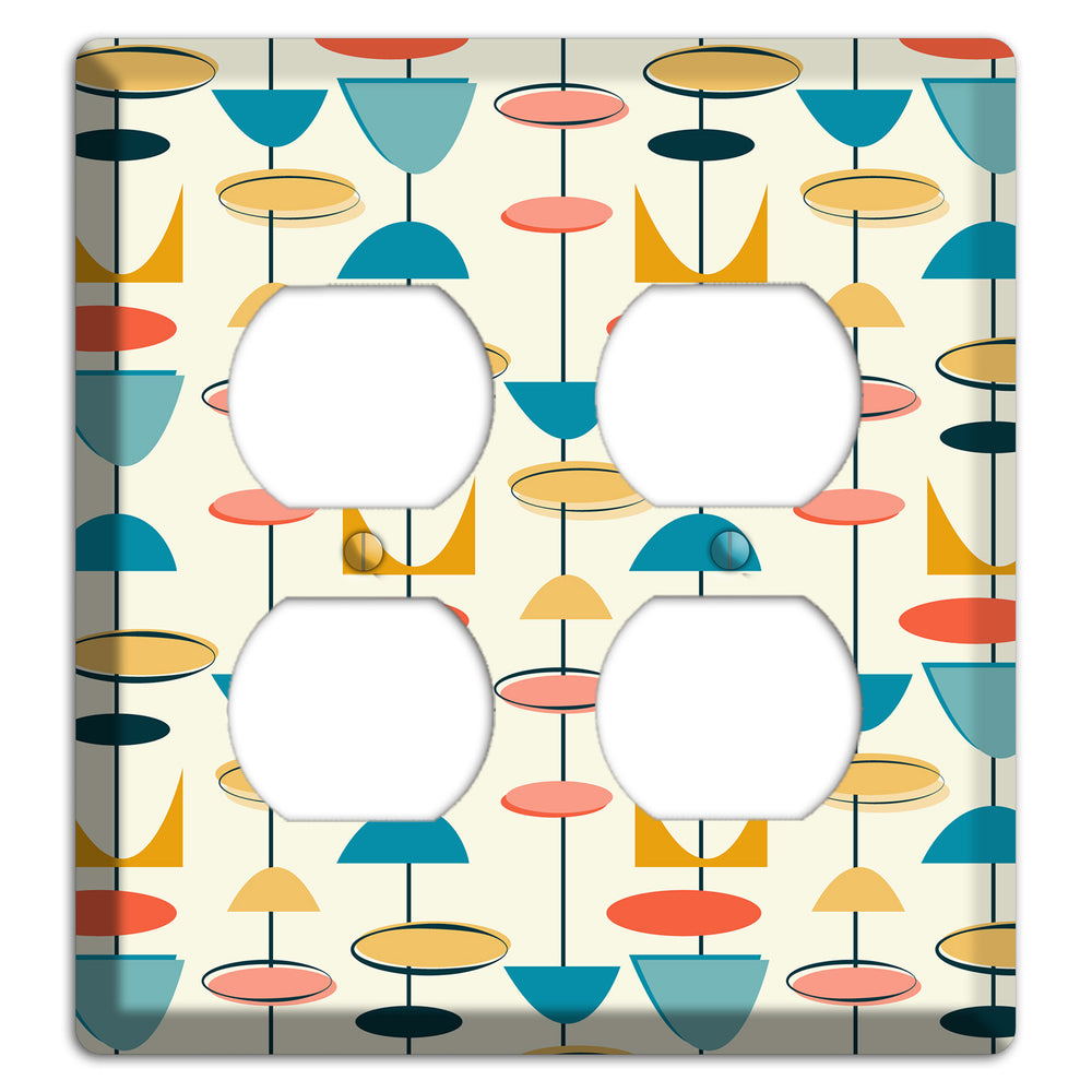 Retro Shapes 2 Duplex Wallplate