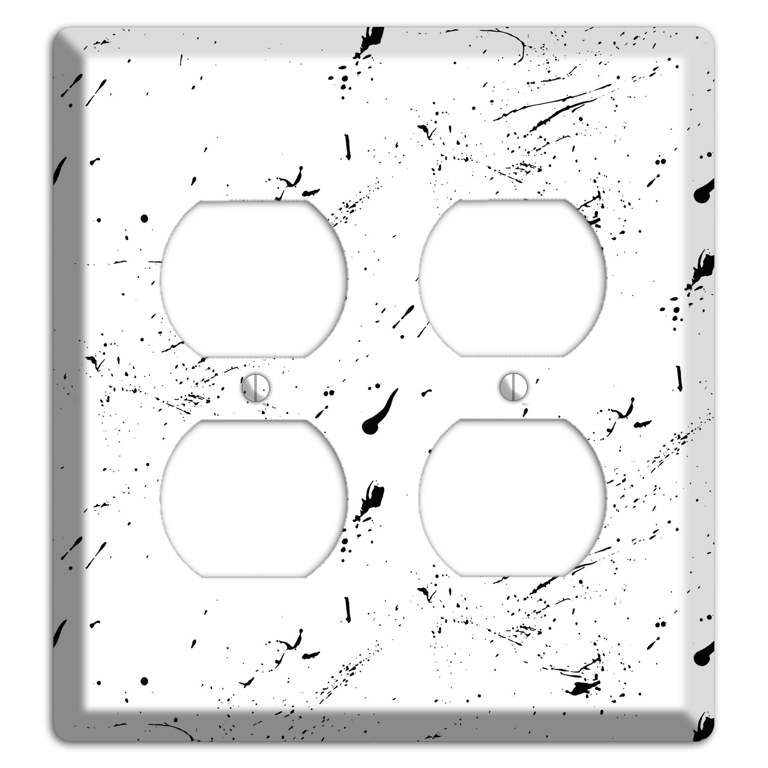 Ink Splash 1 2 Duplex Wallplate