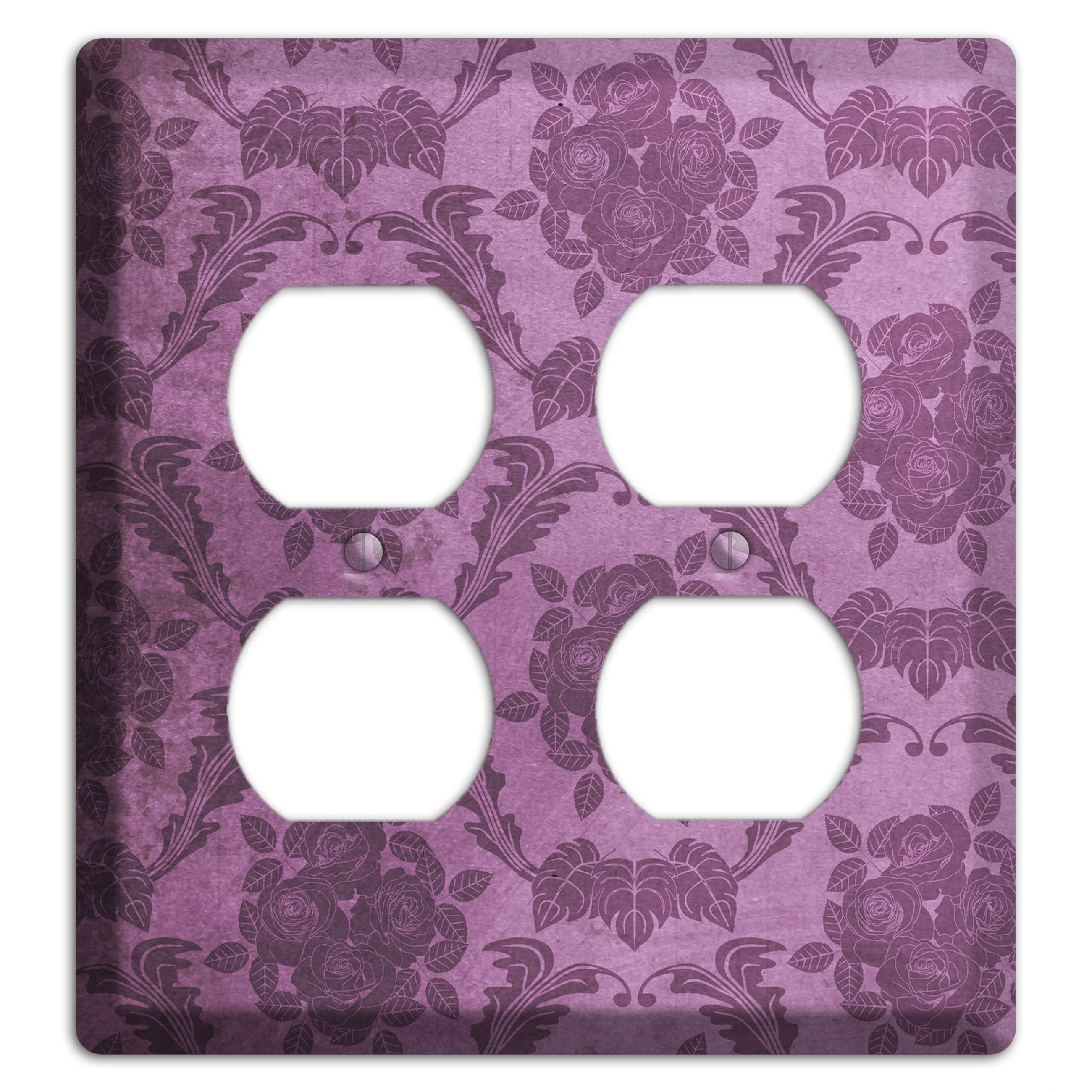 Bouquet Vintage Rose Damask 2 Duplex Wallplate