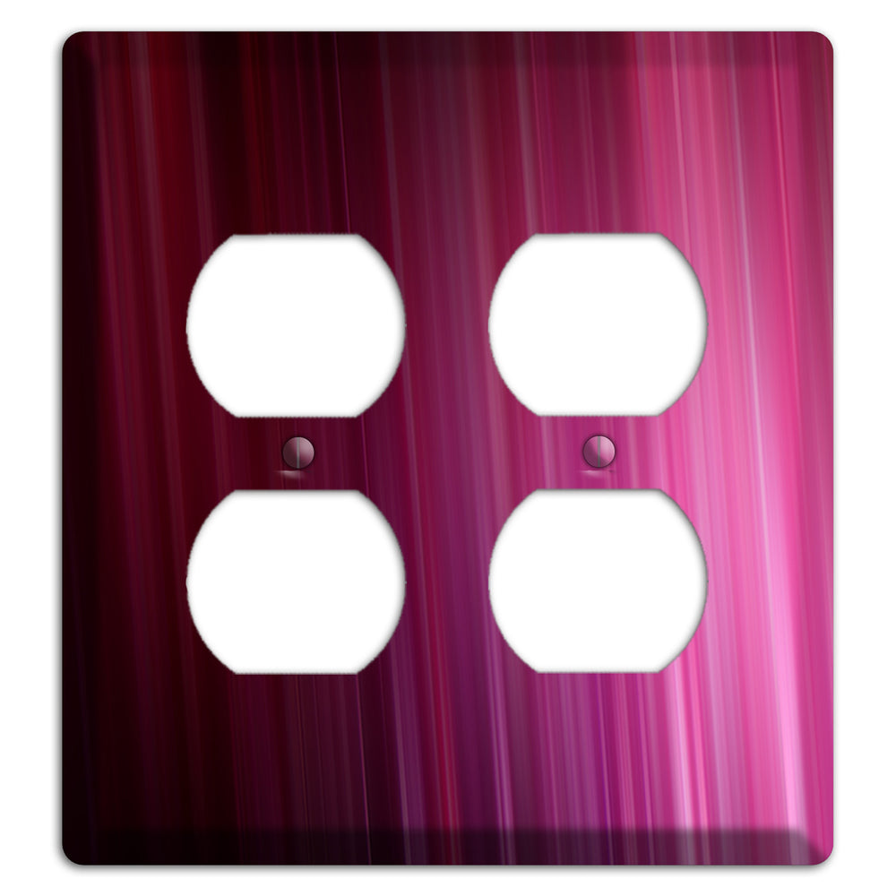 Fuschia Ray of Light 2 Duplex Wallplate