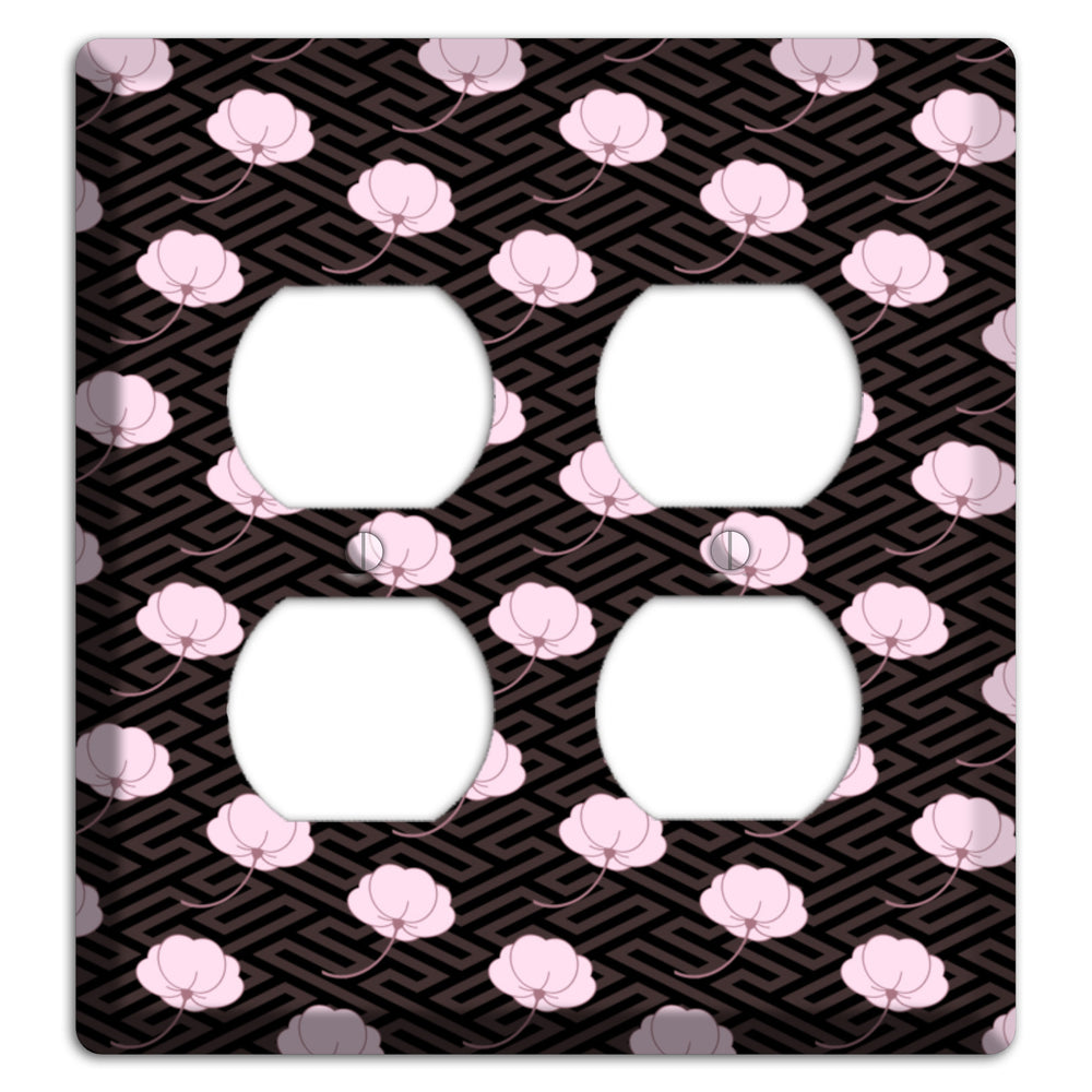 Small Asian Blossoms with Pattern 2 Duplex Wallplate