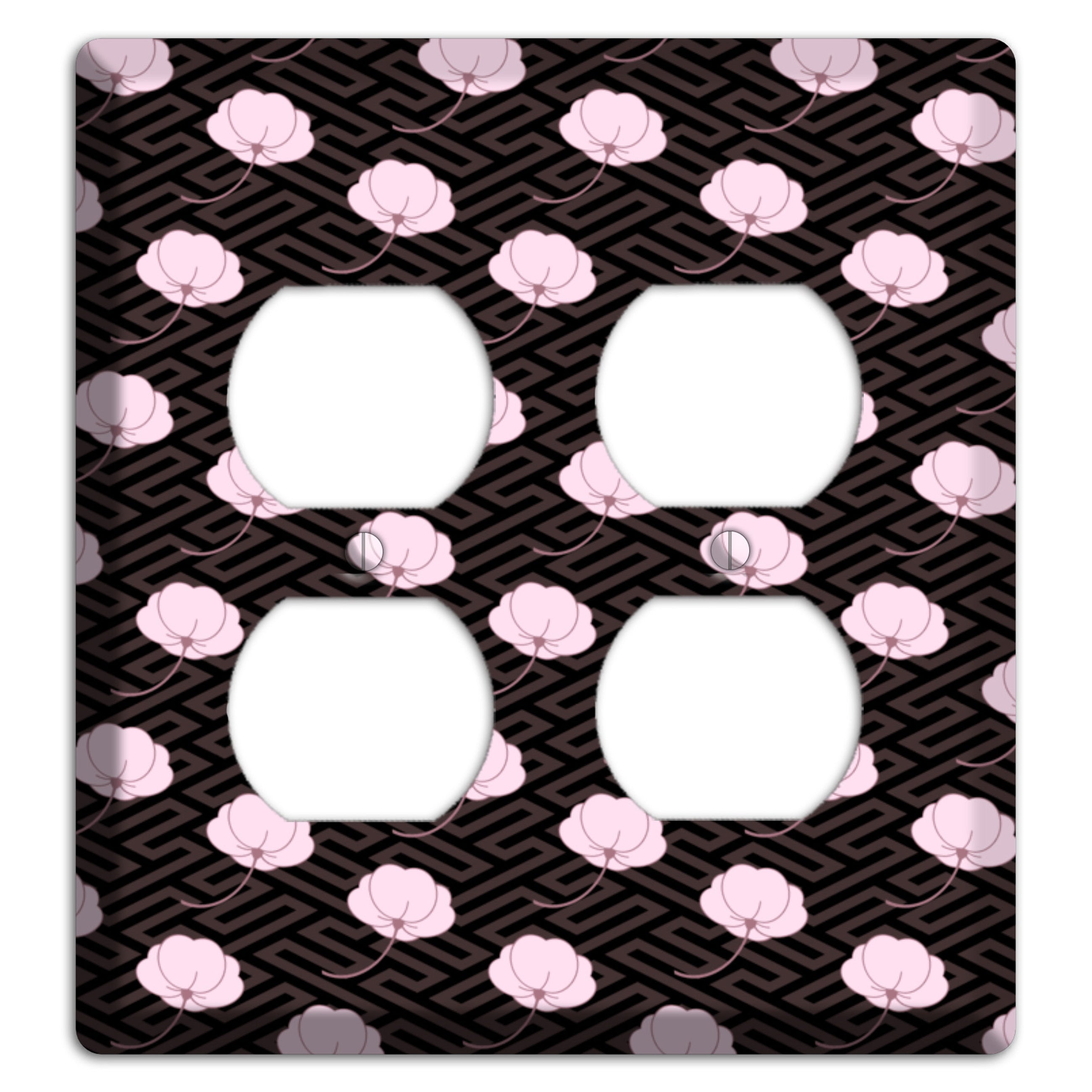 Small Asian Blossoms with Pattern 2 Duplex Wallplate