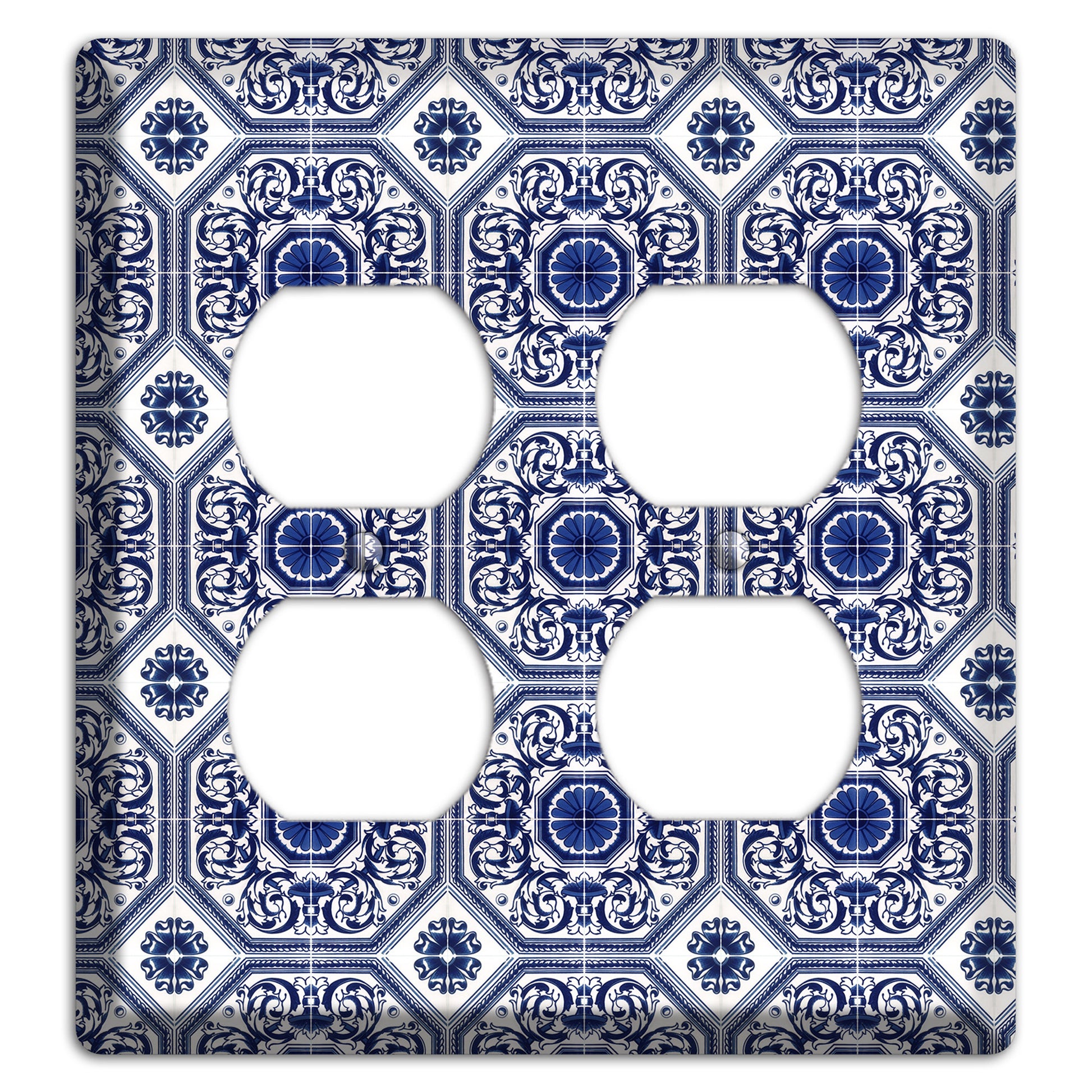 Tavira Tiles 1 2 Duplex Wallplate