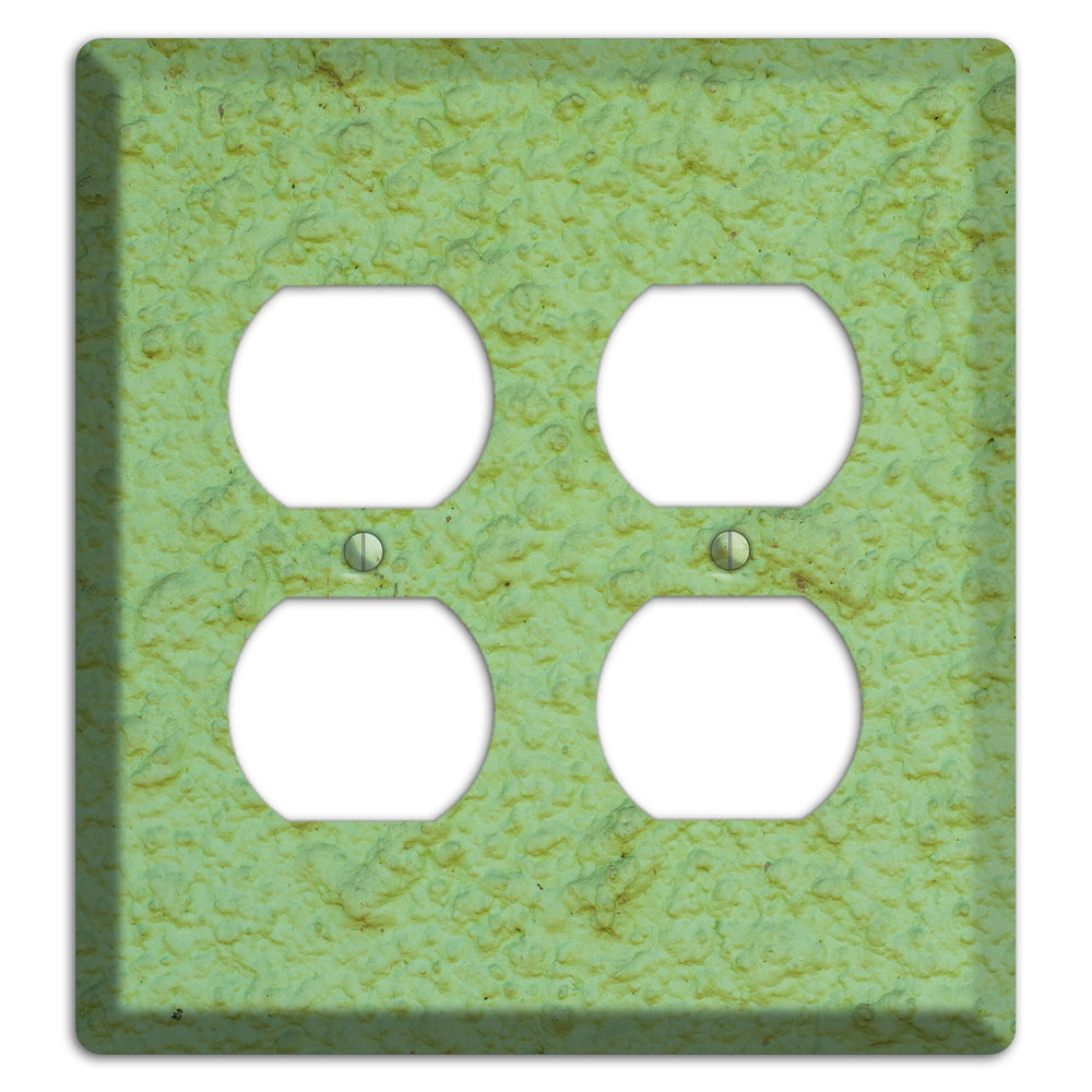 Green Concrete 2 Duplex Wallplate
