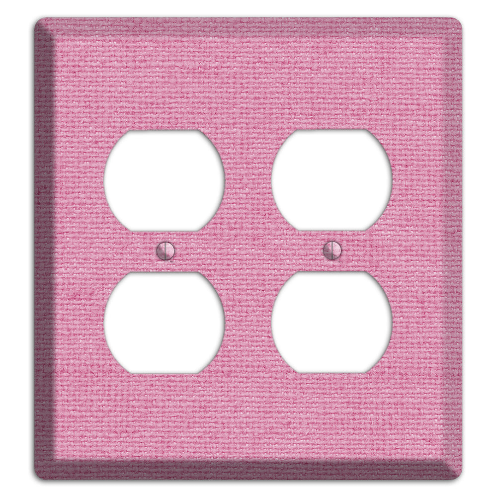 Gamboge Pink Texture 2 Duplex Wallplate