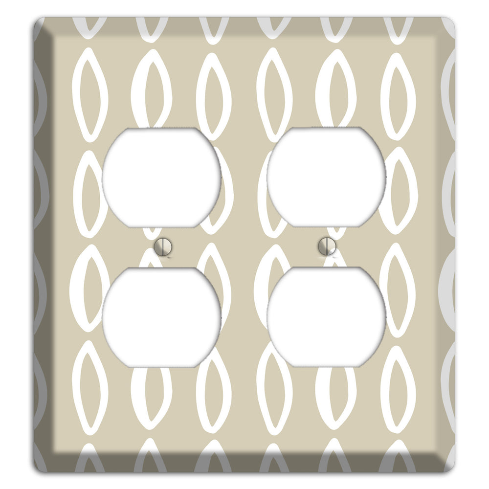 Simple Scandanavian Style Z 2 Duplex Wallplate