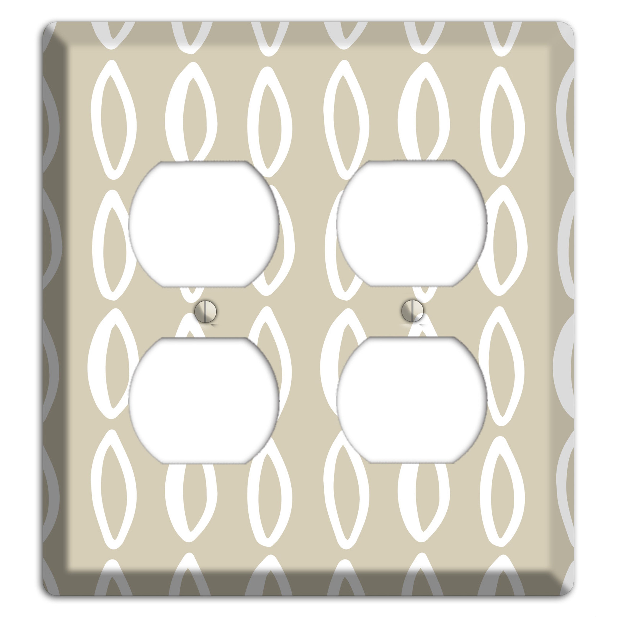 Simple Scandanavian Style Z 2 Duplex Wallplate