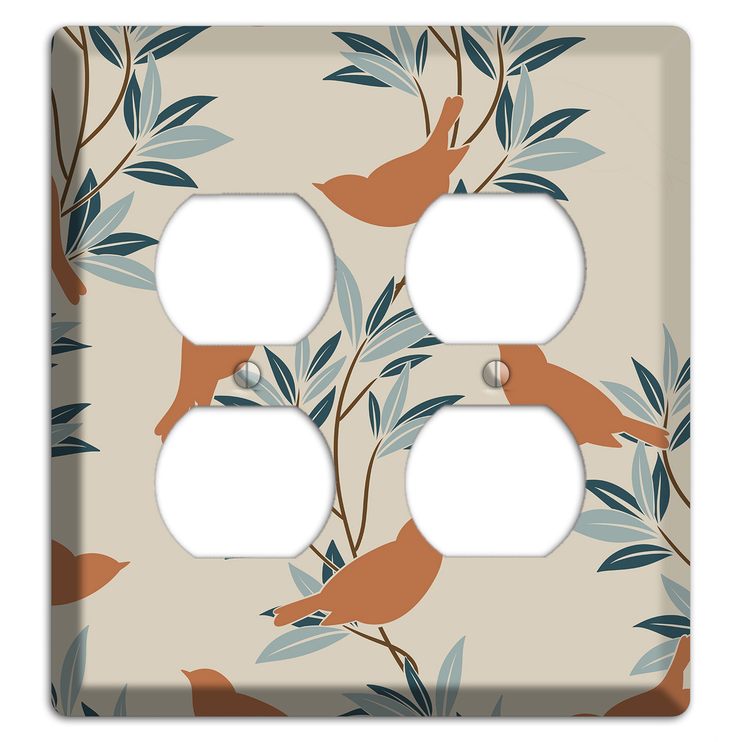 Bird Branch 2 2 Duplex Wallplate