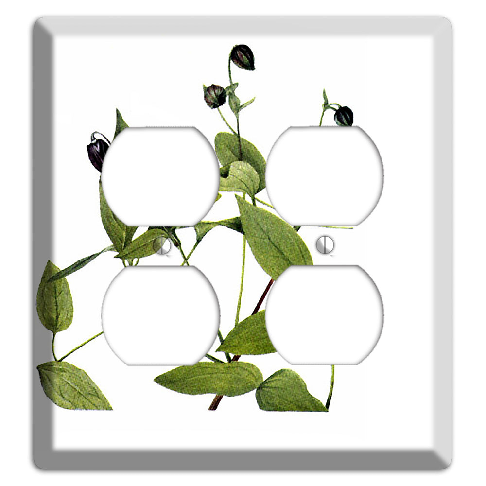 Clematis Viorna 2 Duplex Wallplate