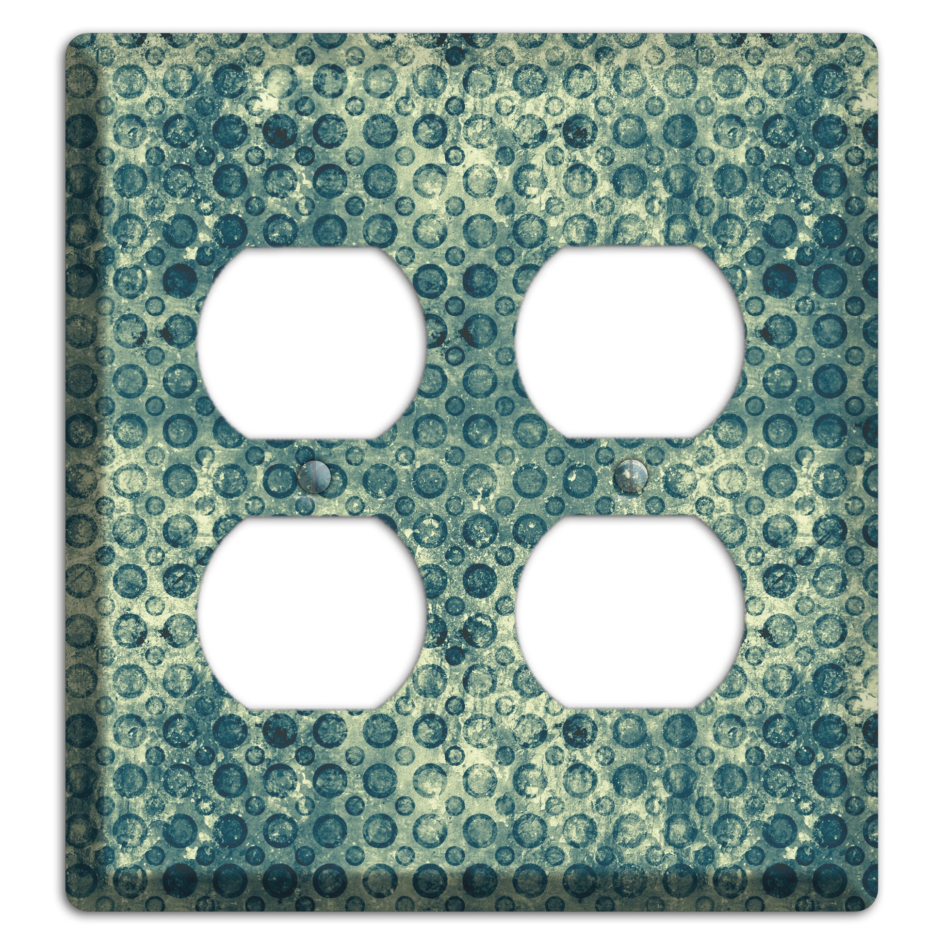Green Circles 2 Duplex Wallplate