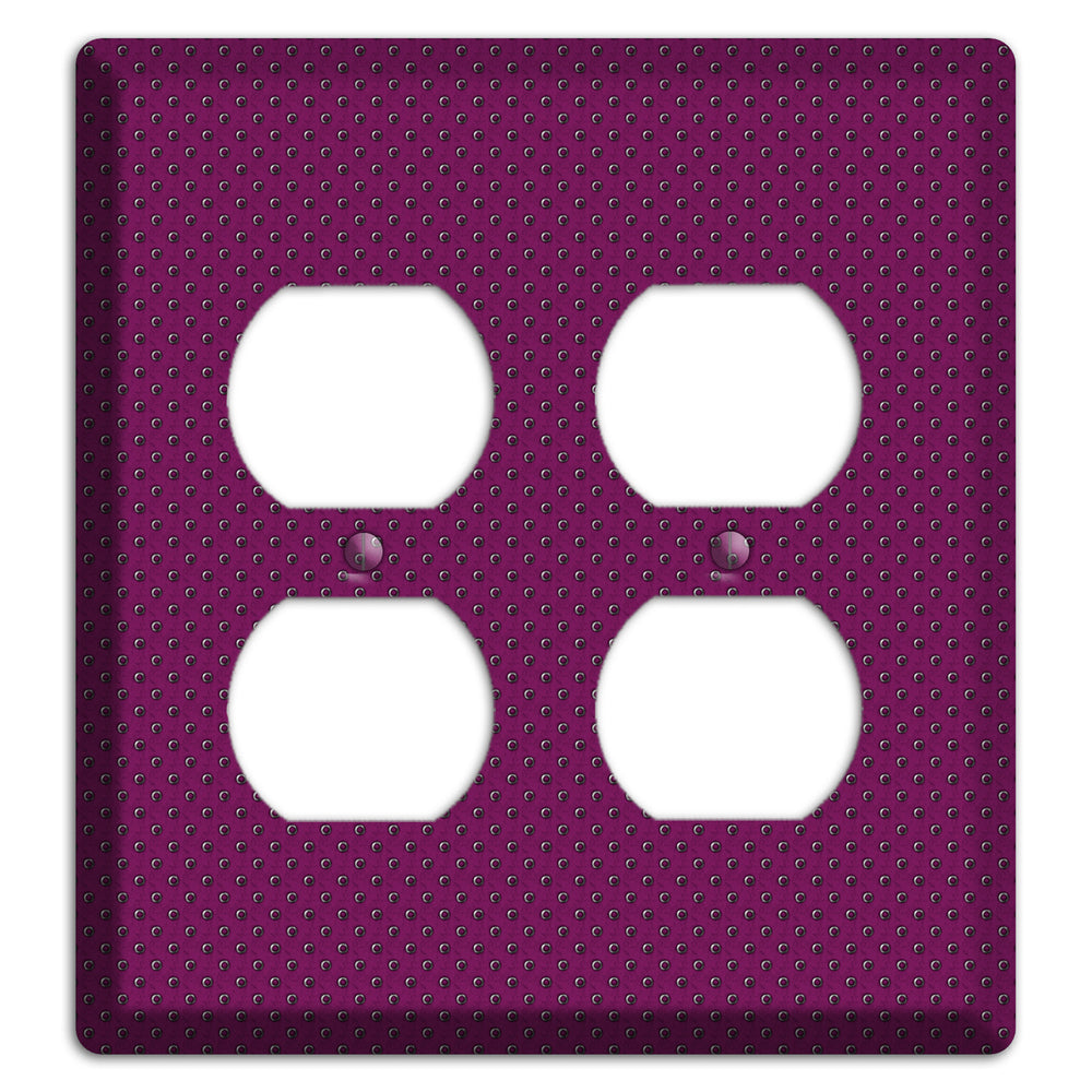 Purple Small Dots 2 Duplex Wallplate