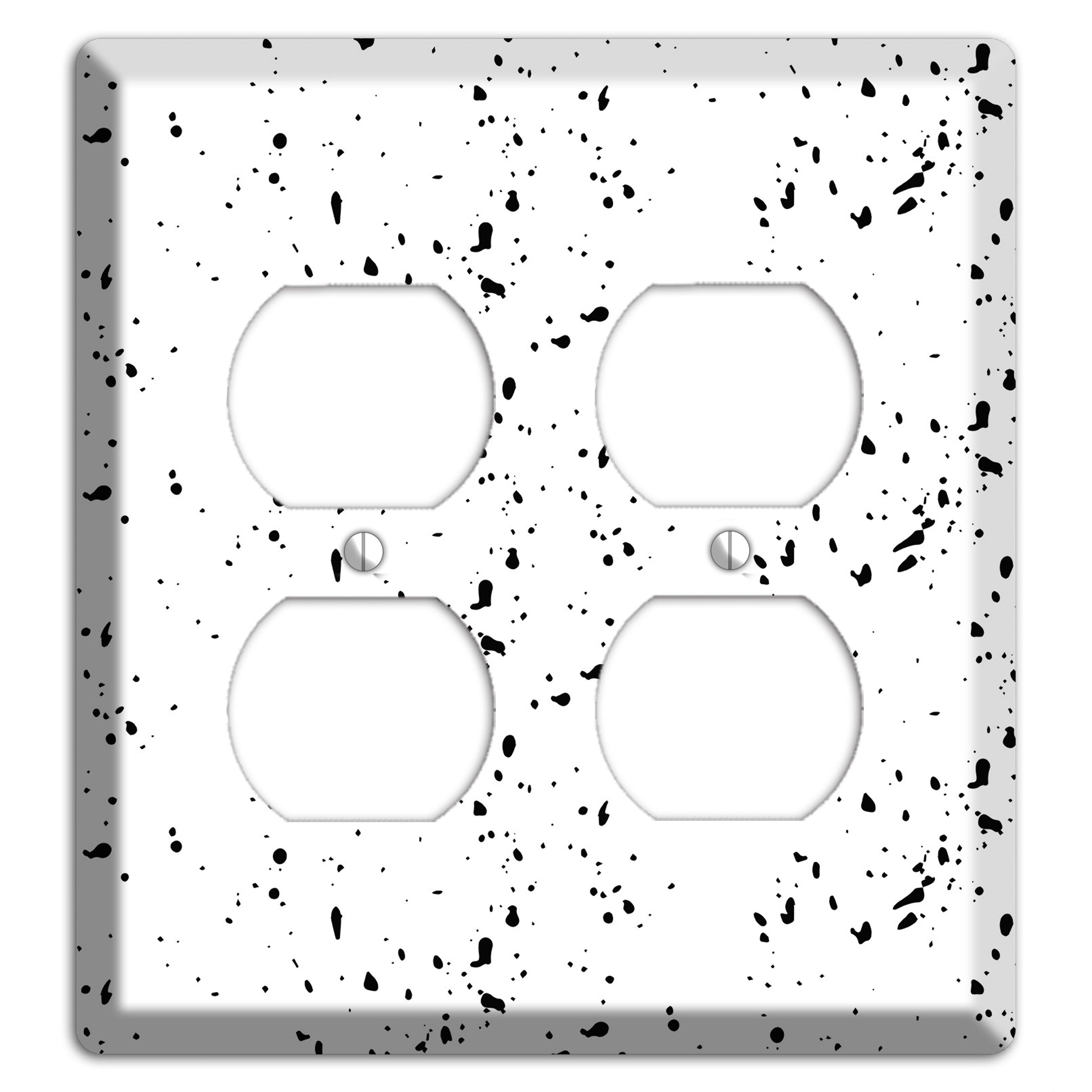 Ink Drops 2 2 Duplex Wallplate