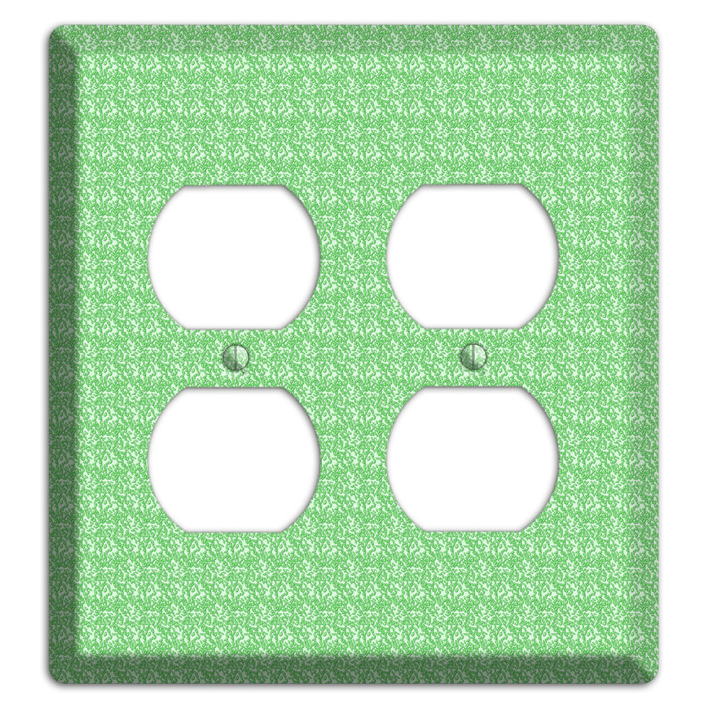 Green Pattern 2 Duplex Wallplate