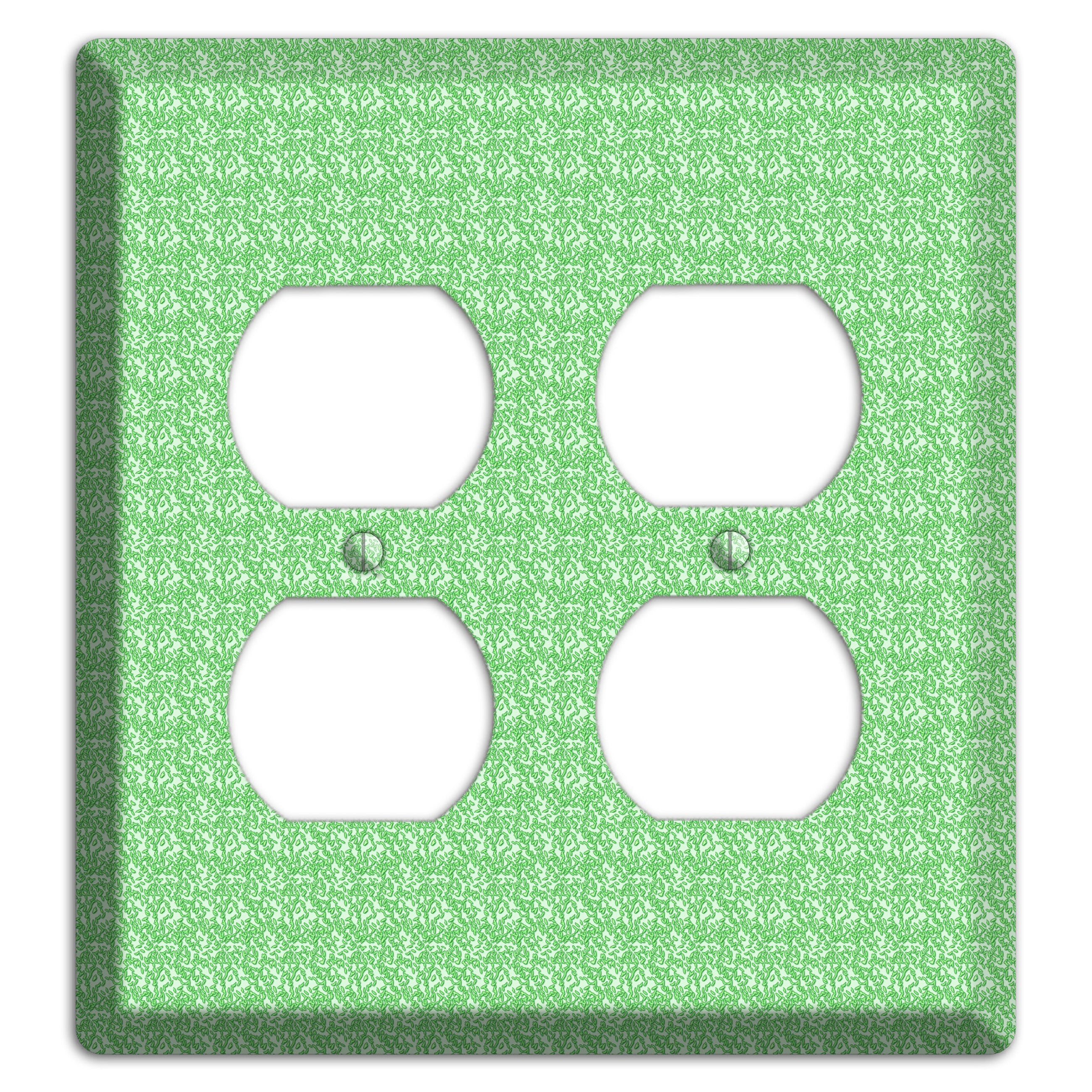 Green Pattern 2 Duplex Wallplate