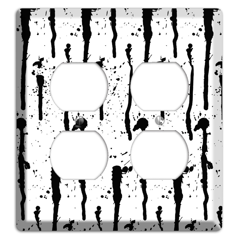 Ink Drips 9 2 Duplex Wallplate