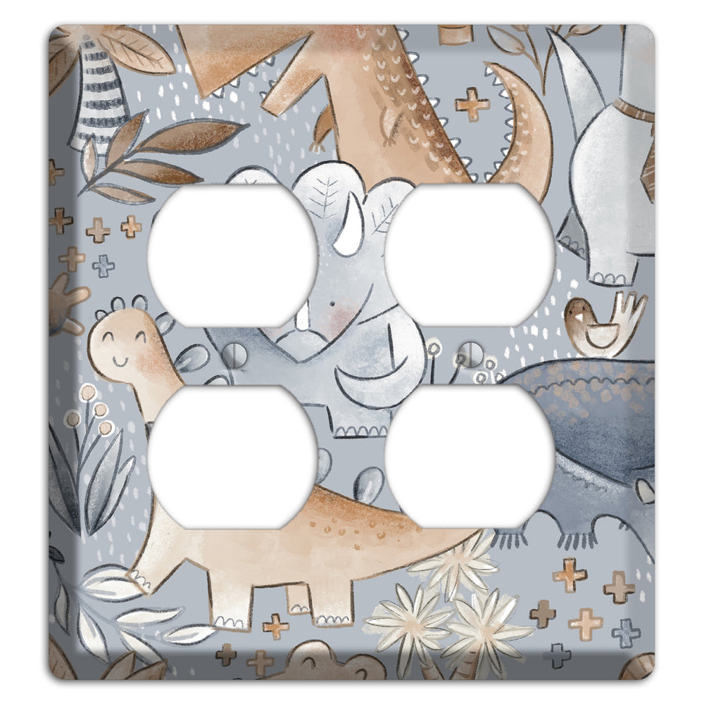 Dinosaur Friends 2 Duplex Wallplate