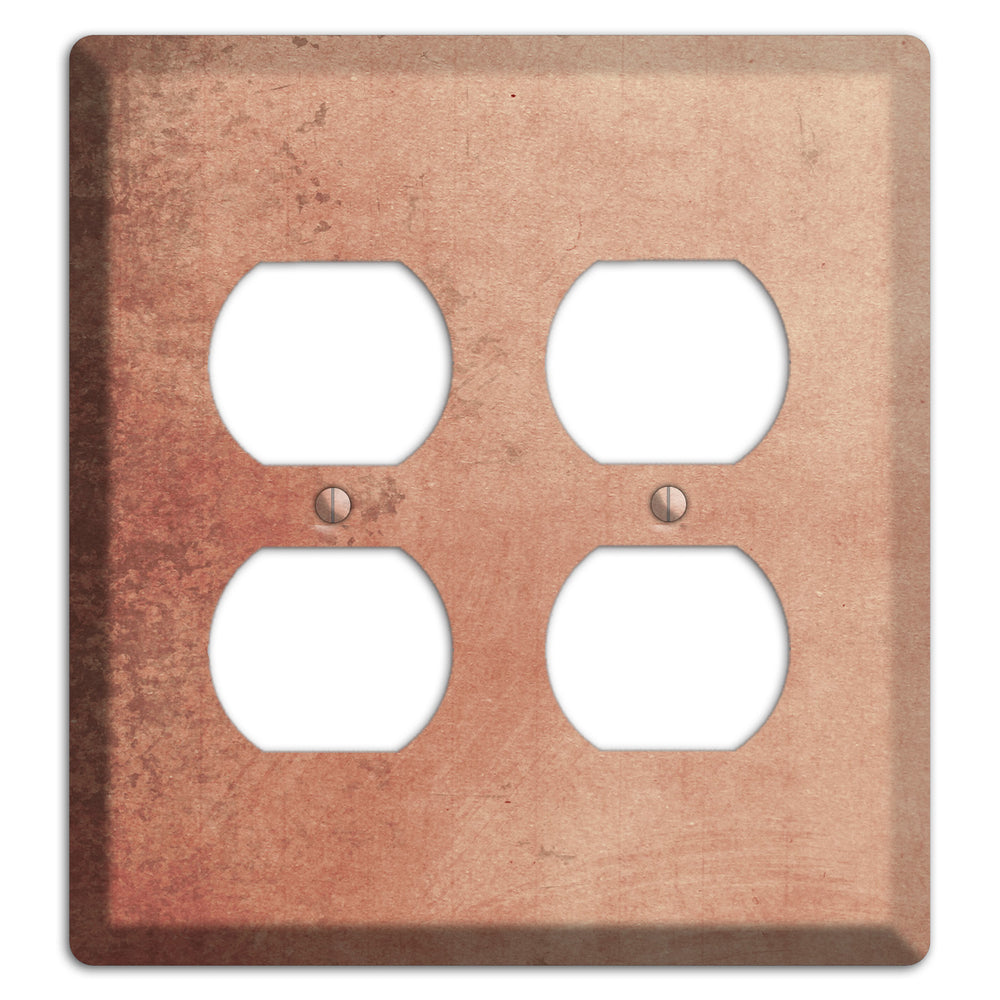 Tan Vintage Grunge 2 Duplex Wallplate