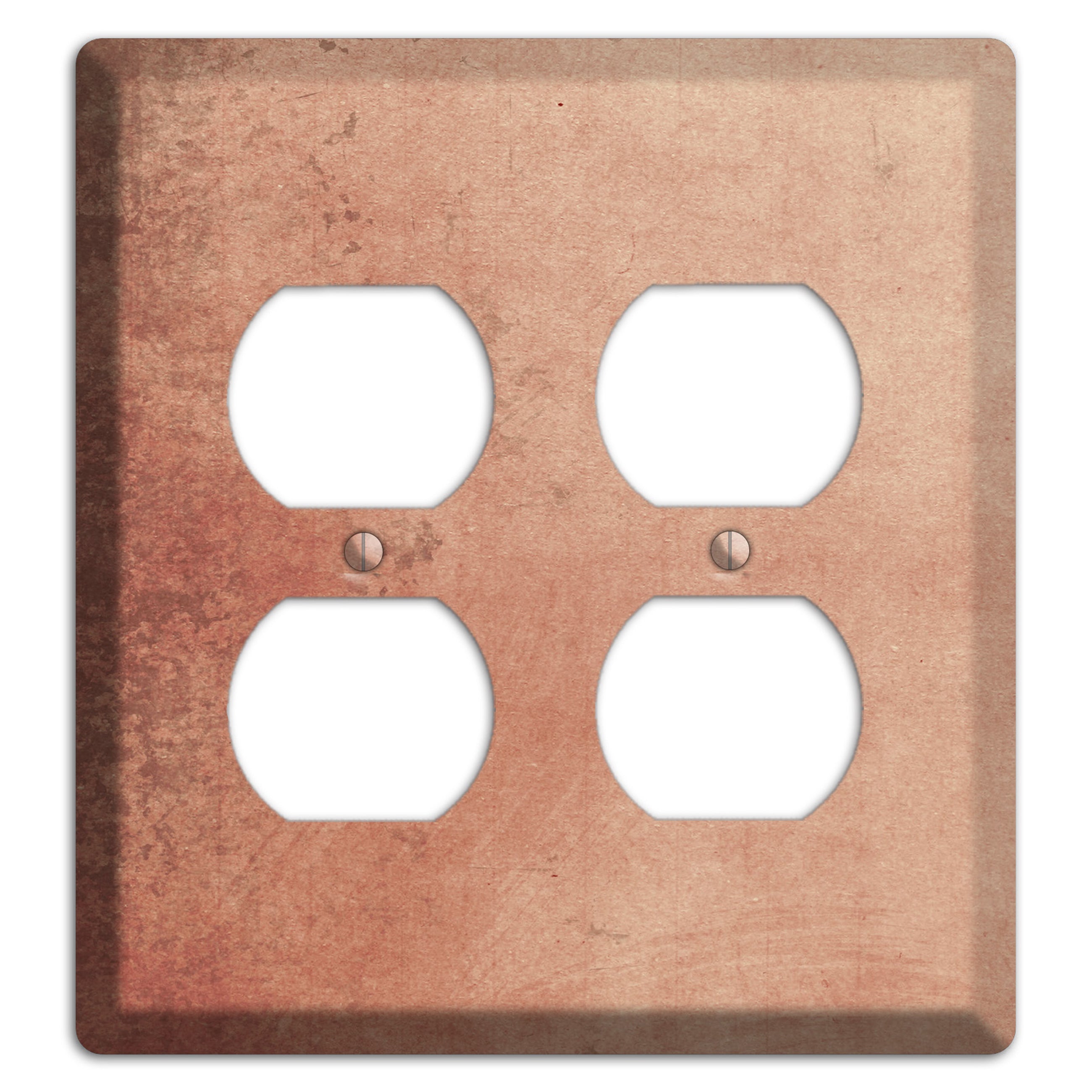 Tan Vintage Grunge 2 Duplex Wallplate
