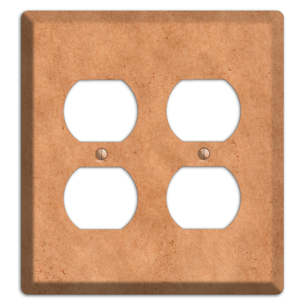Aged Paper 7 2 Duplex Wallplate