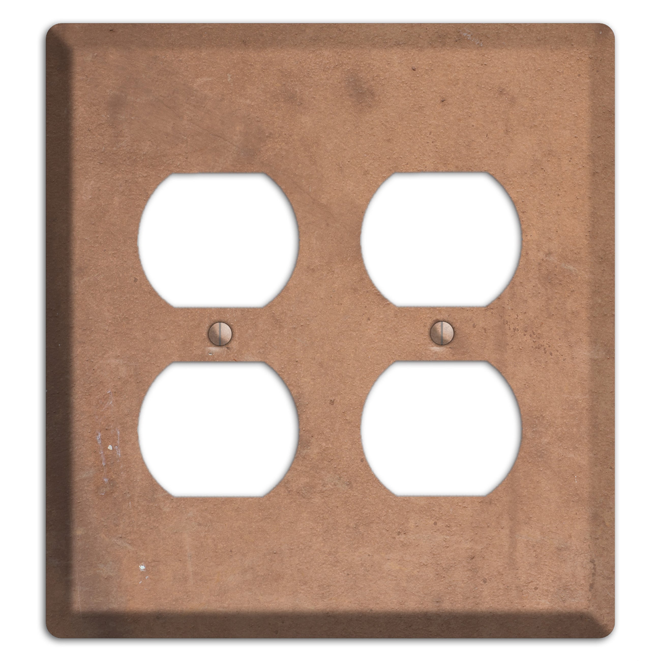 Light Brown Concrete 2 Duplex Wallplate