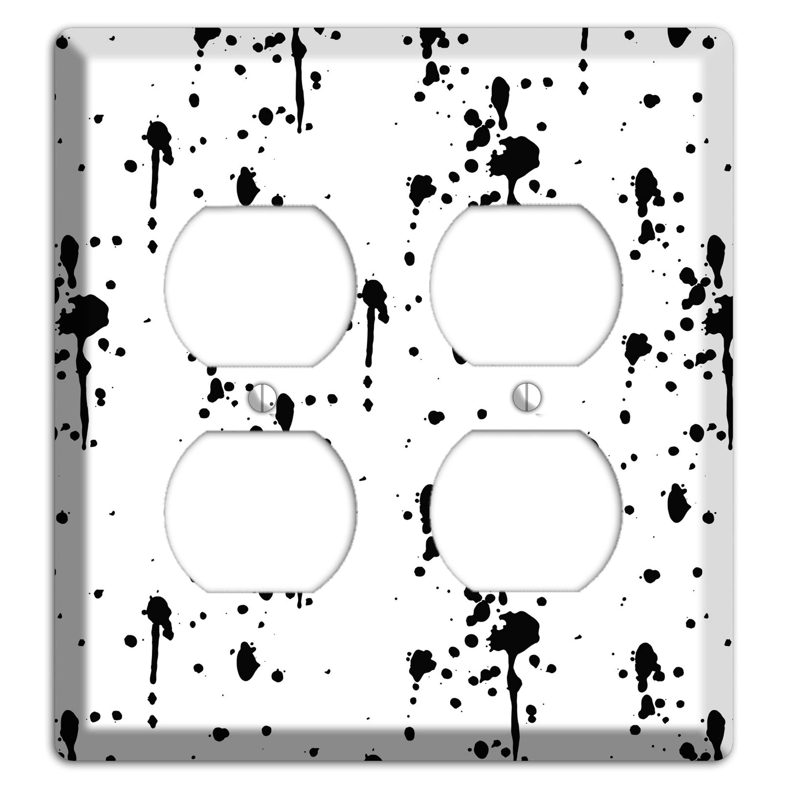 Ink Drips 7 2 Duplex Wallplate