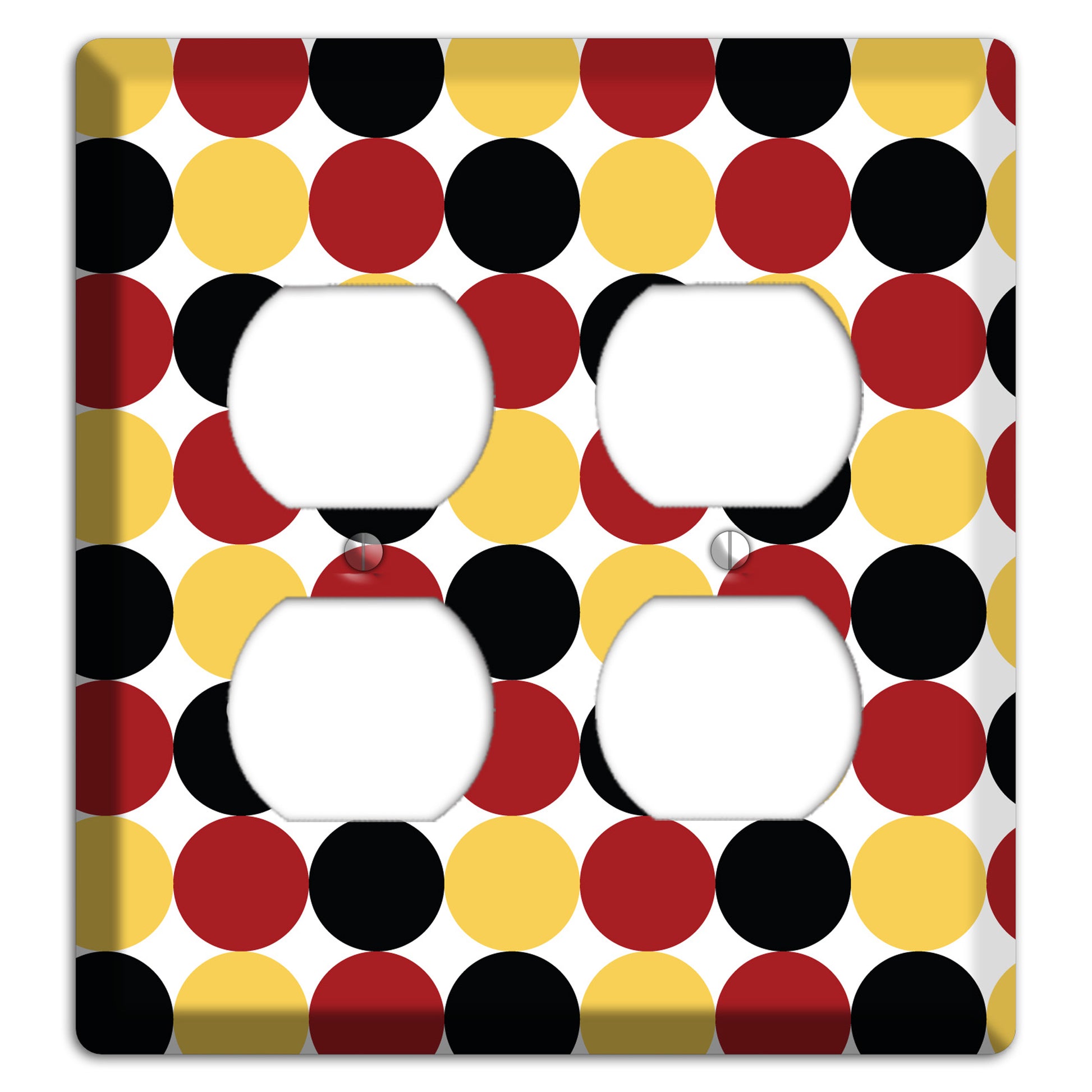 Burgundy Multi Angled Stripes 2 2 Duplex Wallplate