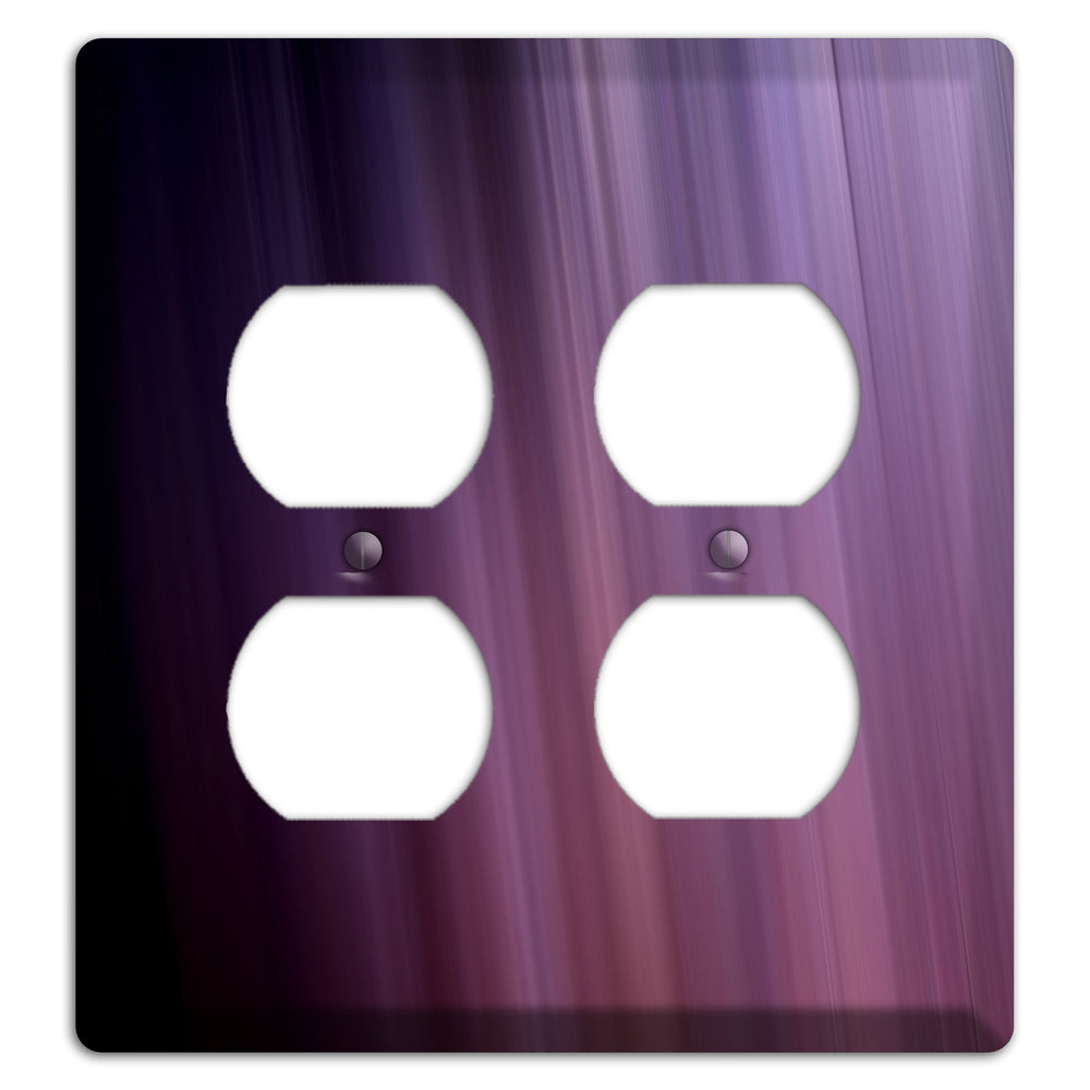 Eggplant Ray of Light 2 Duplex Wallplate