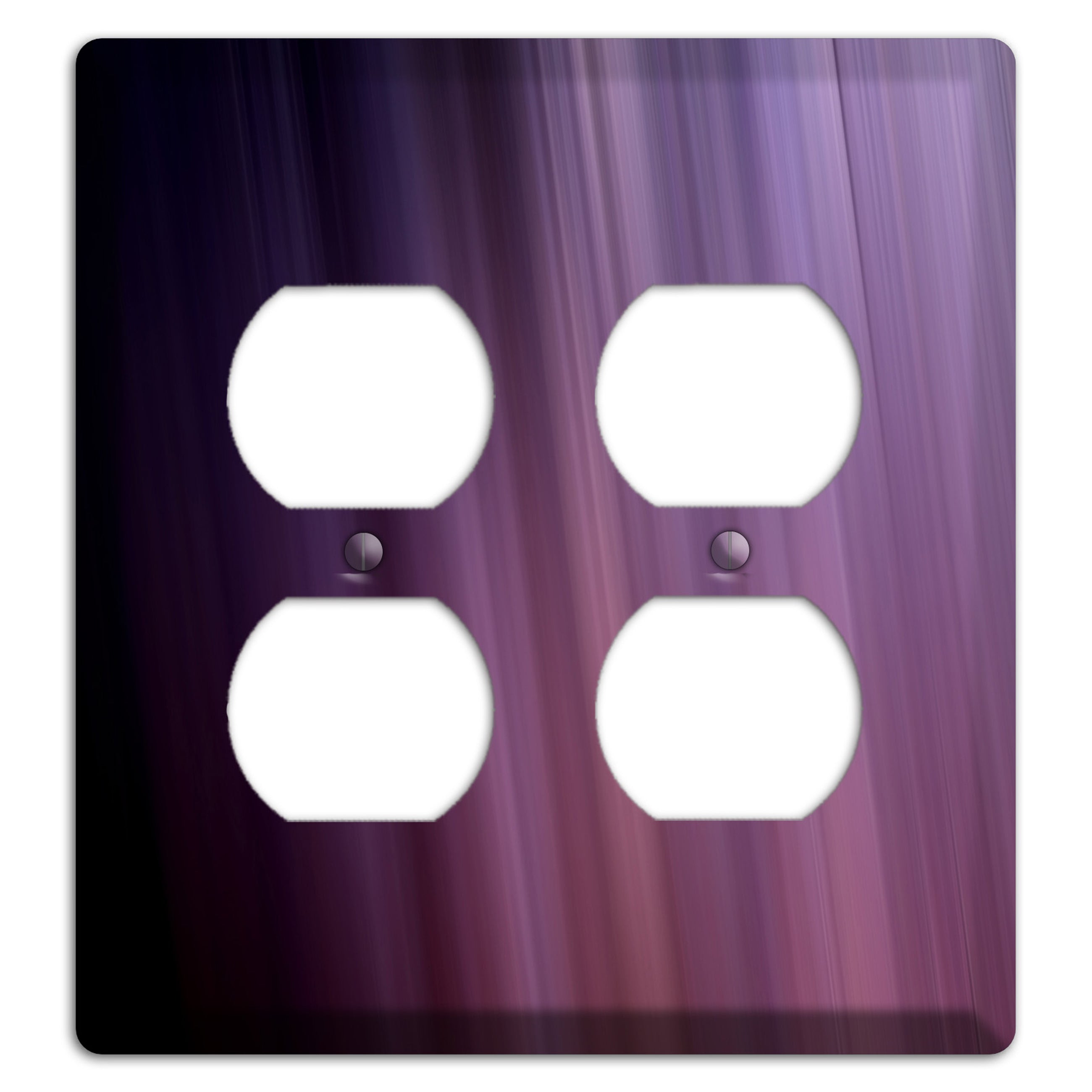 Eggplant Ray of Light 2 Duplex Wallplate