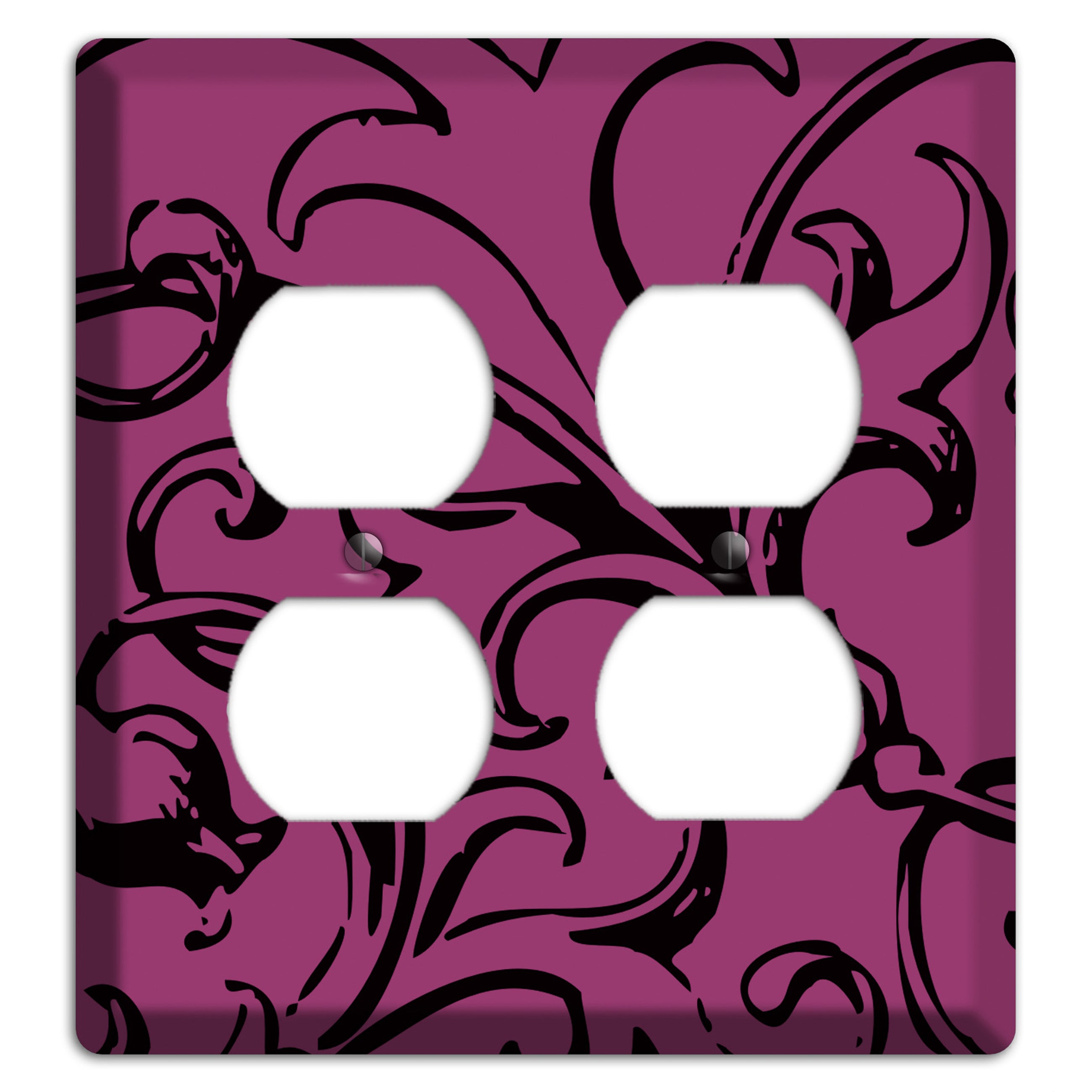 Victorian Fuschia 2 Duplex Wallplate