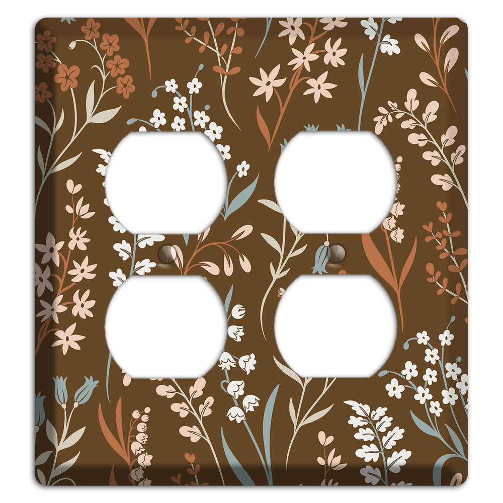 Fall Floral 1 2 Duplex Wallplate
