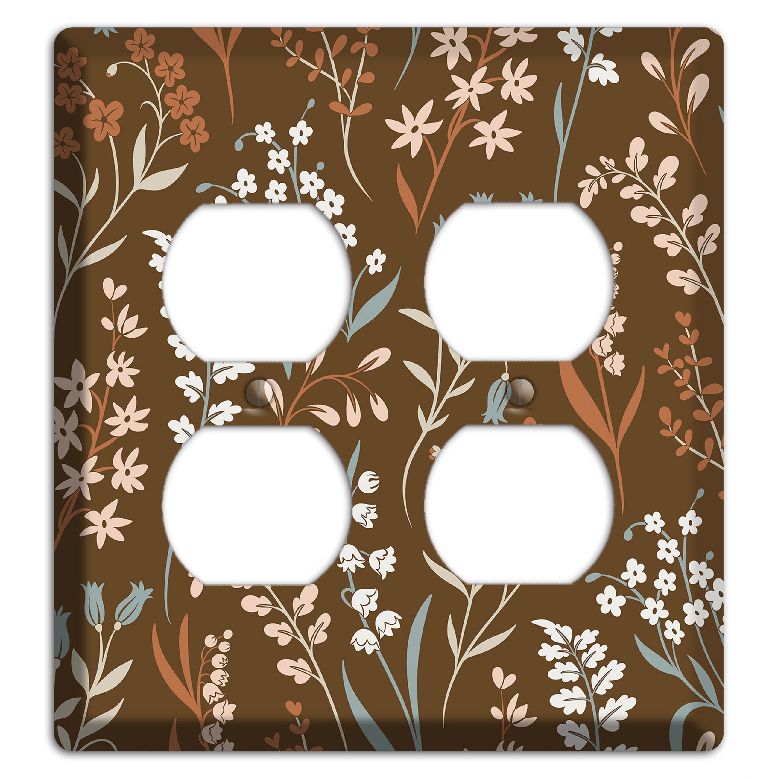 Fall Floral 1 2 Duplex Wallplate