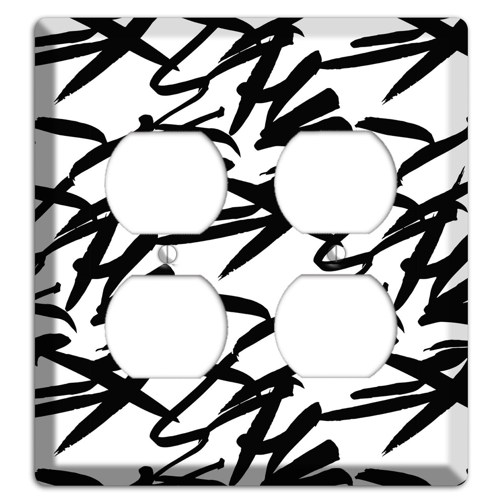 Ink Brushstrokes 2 2 Duplex Wallplate