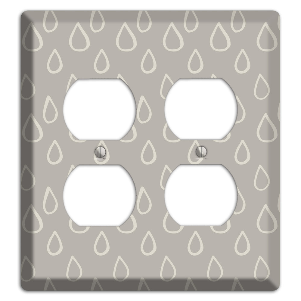 Simple Scandanavian Style N 2 Duplex Wallplate