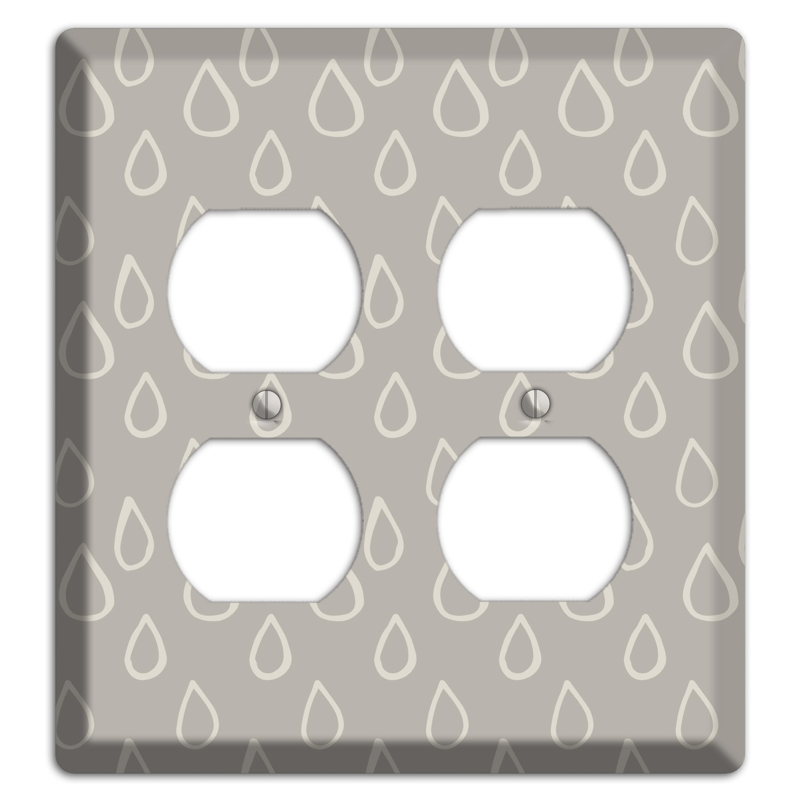 Simple Scandanavian Style N 2 Duplex Wallplate