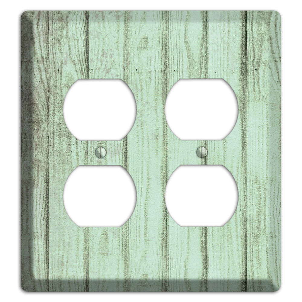 Norway Weathered Wood 2 Duplex Wallplate