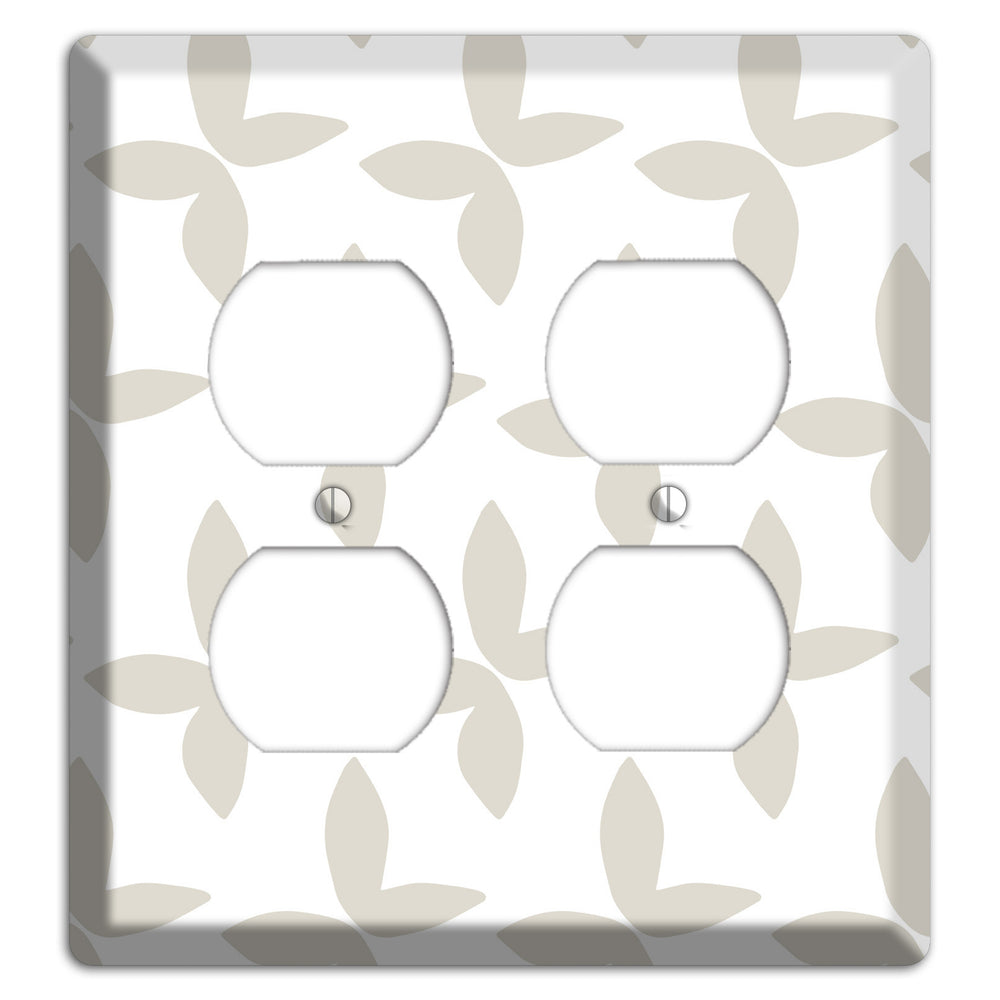 Simple Scandanavian Style O 2 Duplex Wallplate