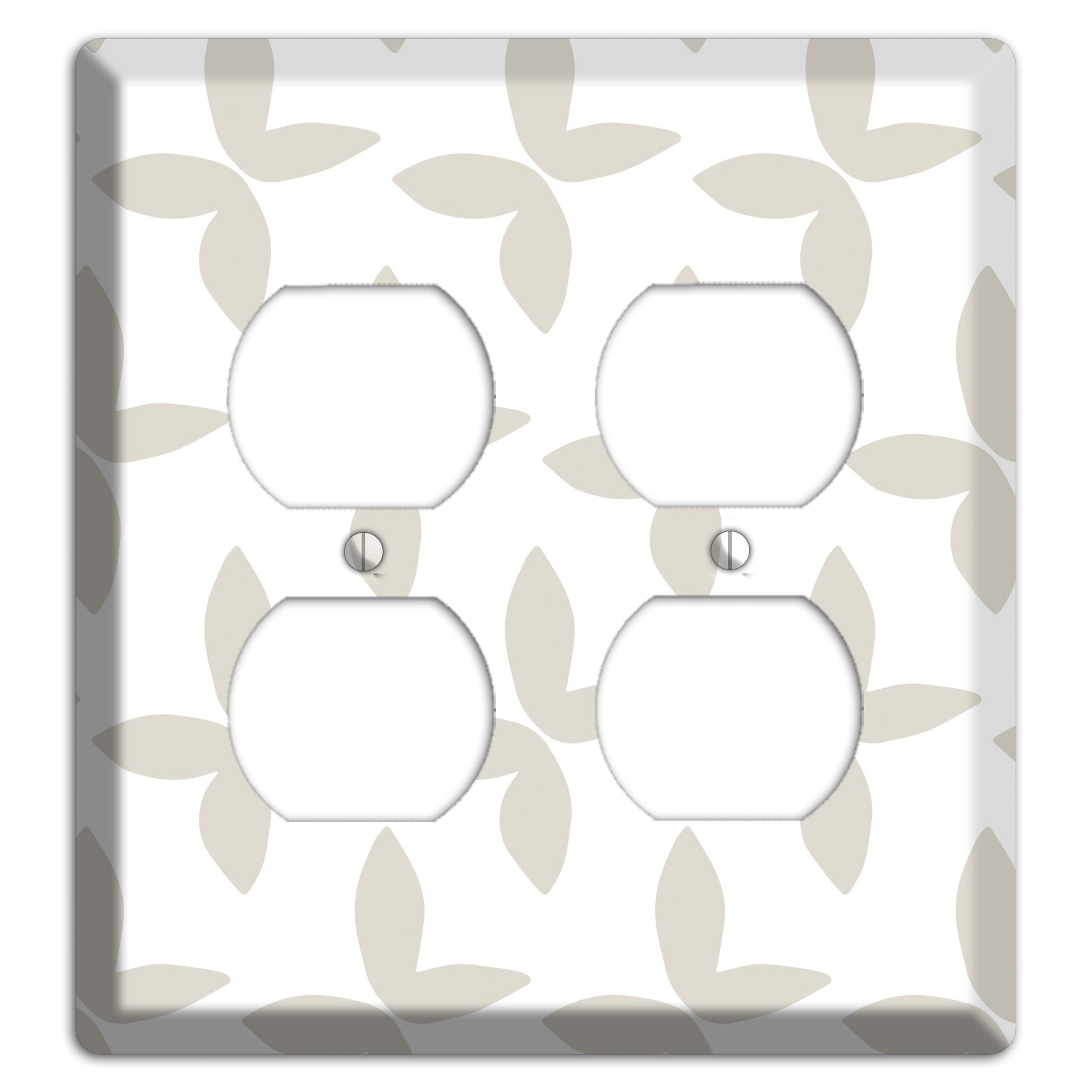 Simple Scandanavian Style O 2 Duplex Wallplate
