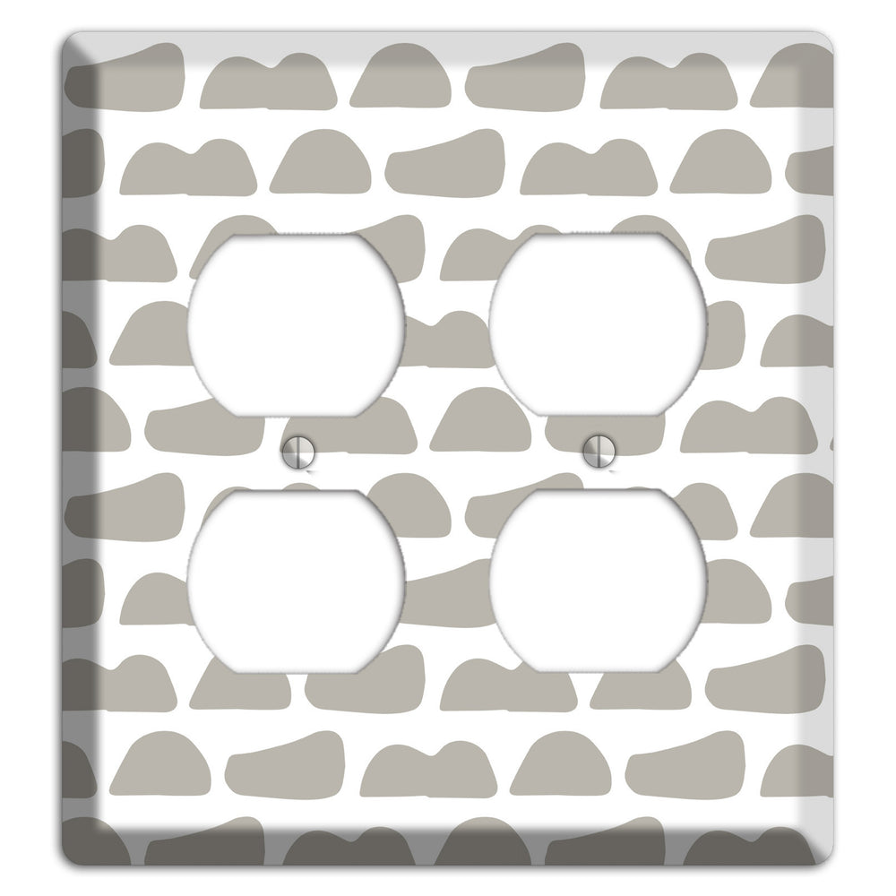 Simple Scandanavian Style Y 2 Duplex Wallplate