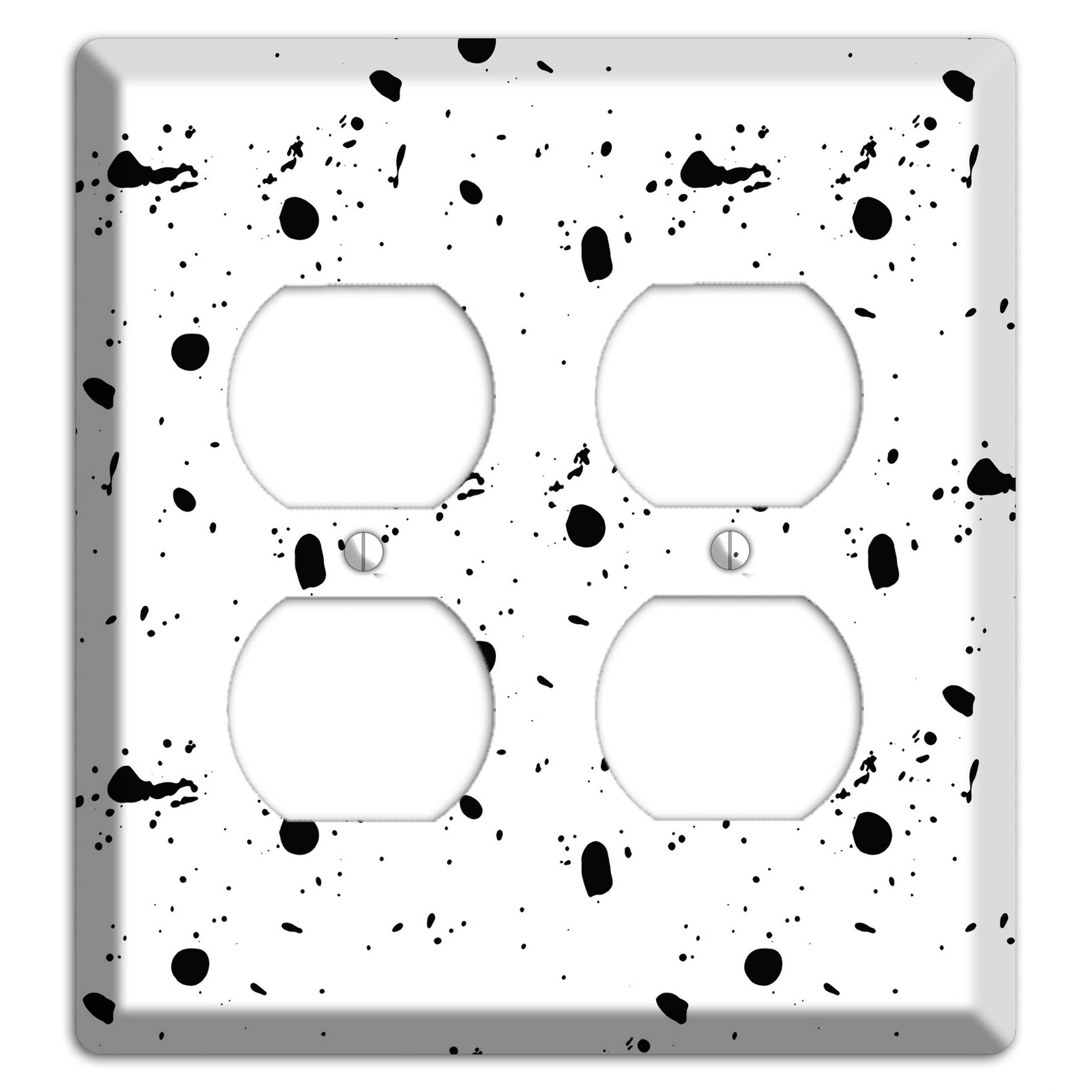 Ink Drops 3 2 Duplex Wallplate