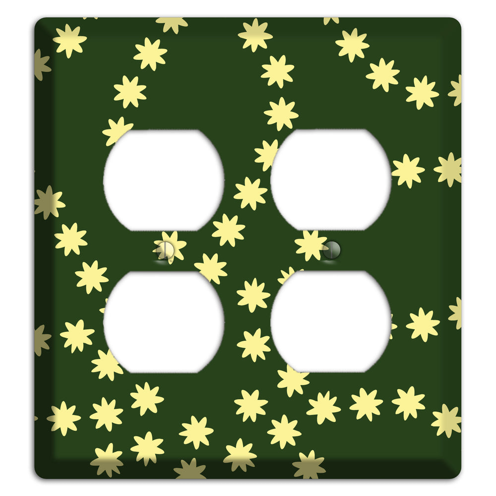 Green with Yellow Constellation 2 Duplex Wallplate