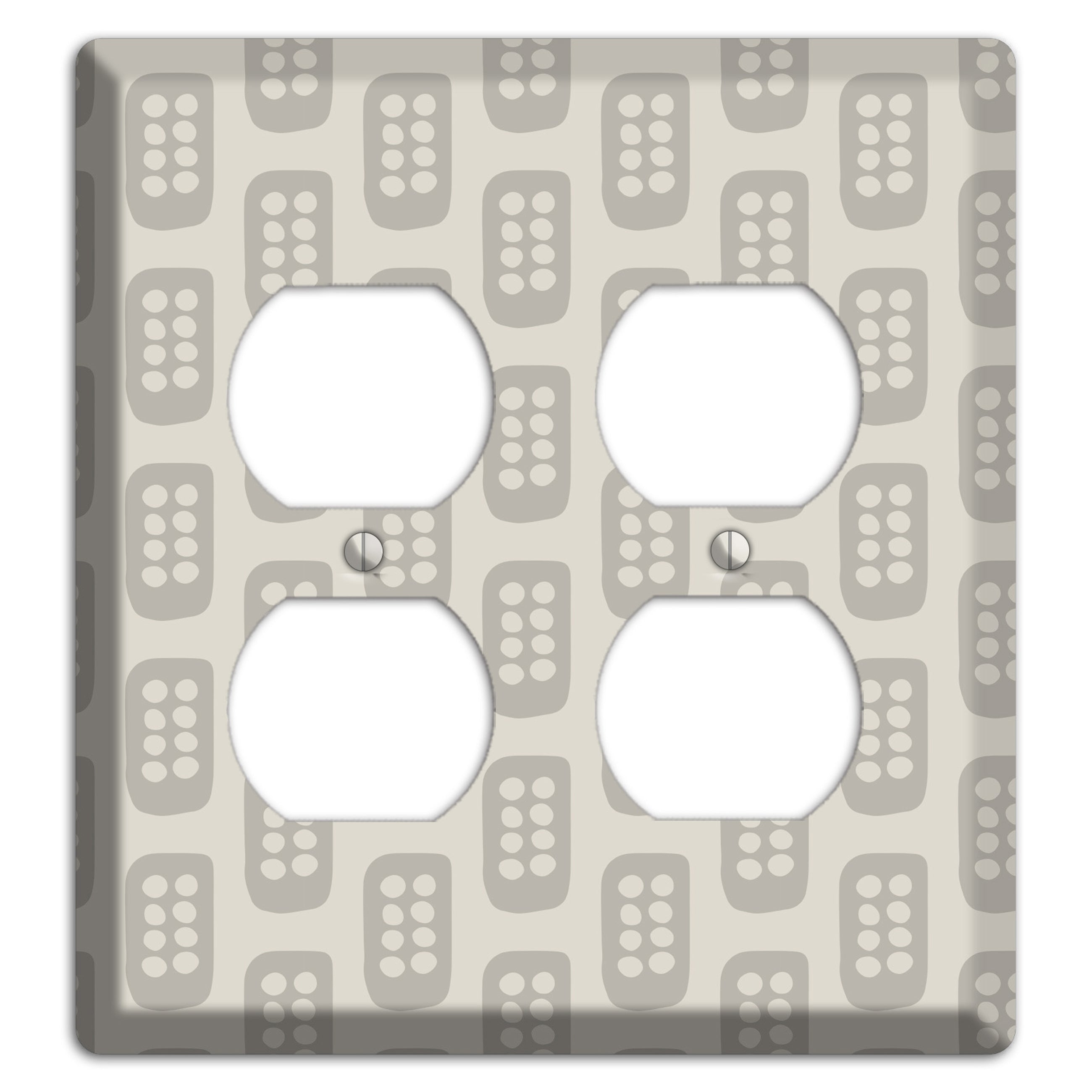 Simple Scandanavian Style EE 2 Duplex Wallplate