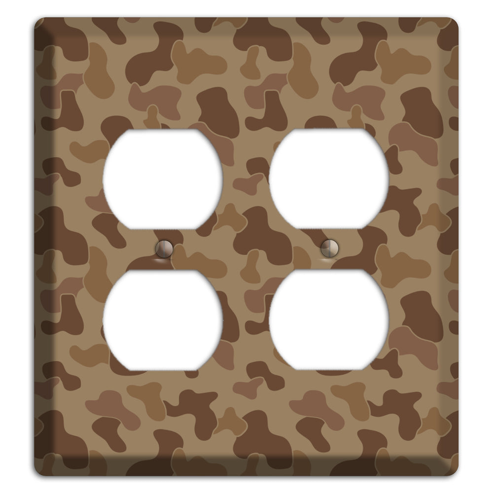 Jungle Brown Camo 2 Duplex Wallplate