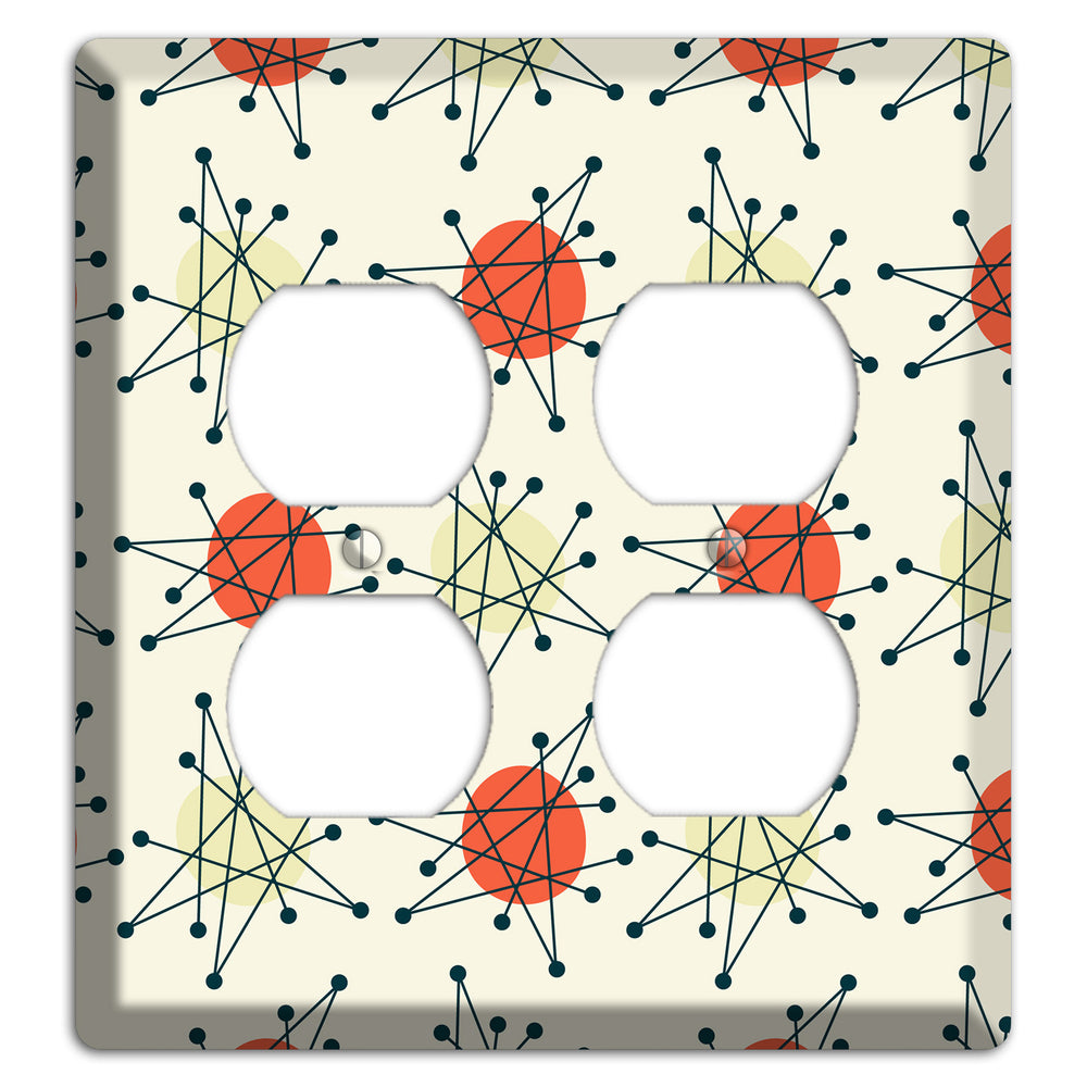 Atomic Star Burst 2 Duplex Wallplate