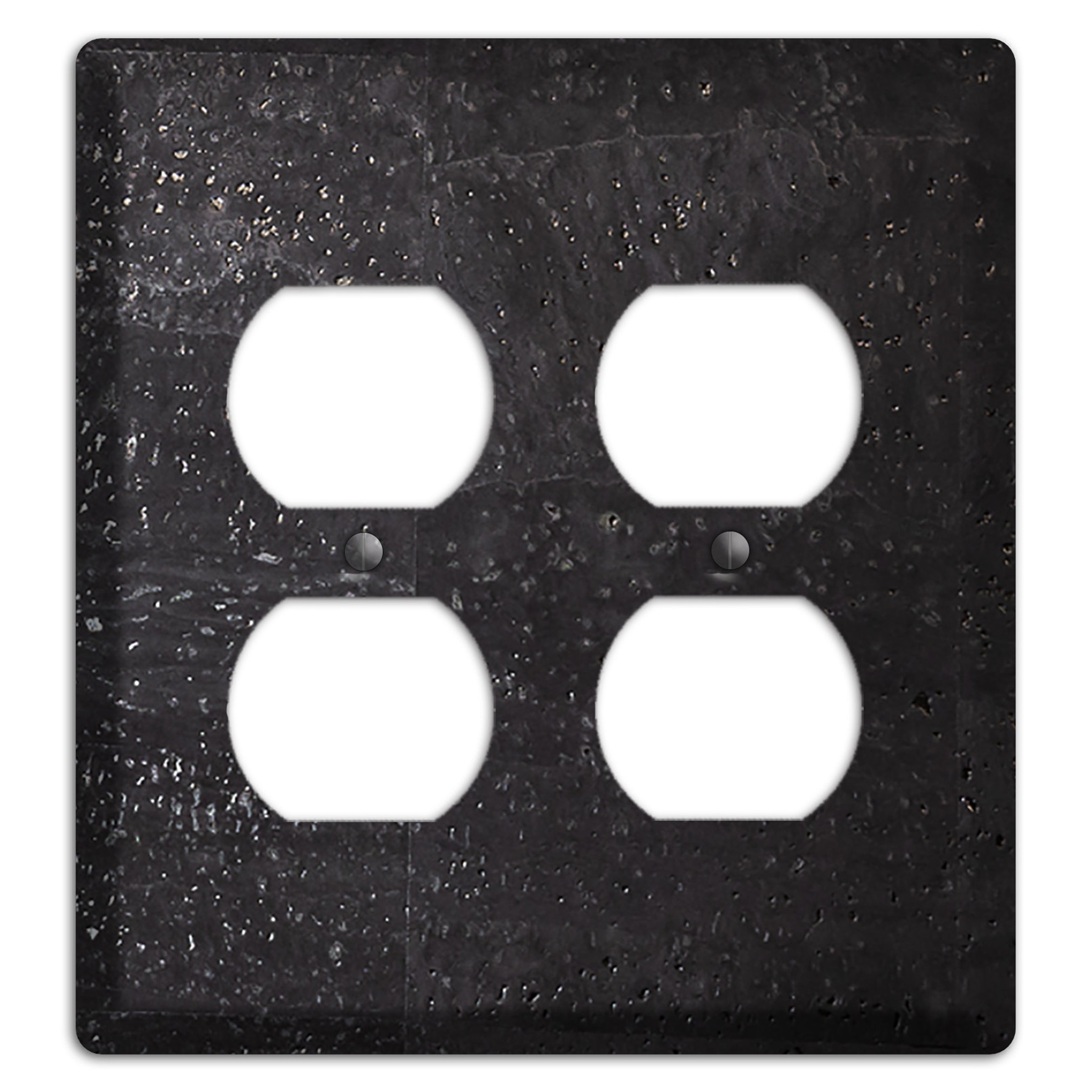 Black Cork 2 Duplex Wallplate