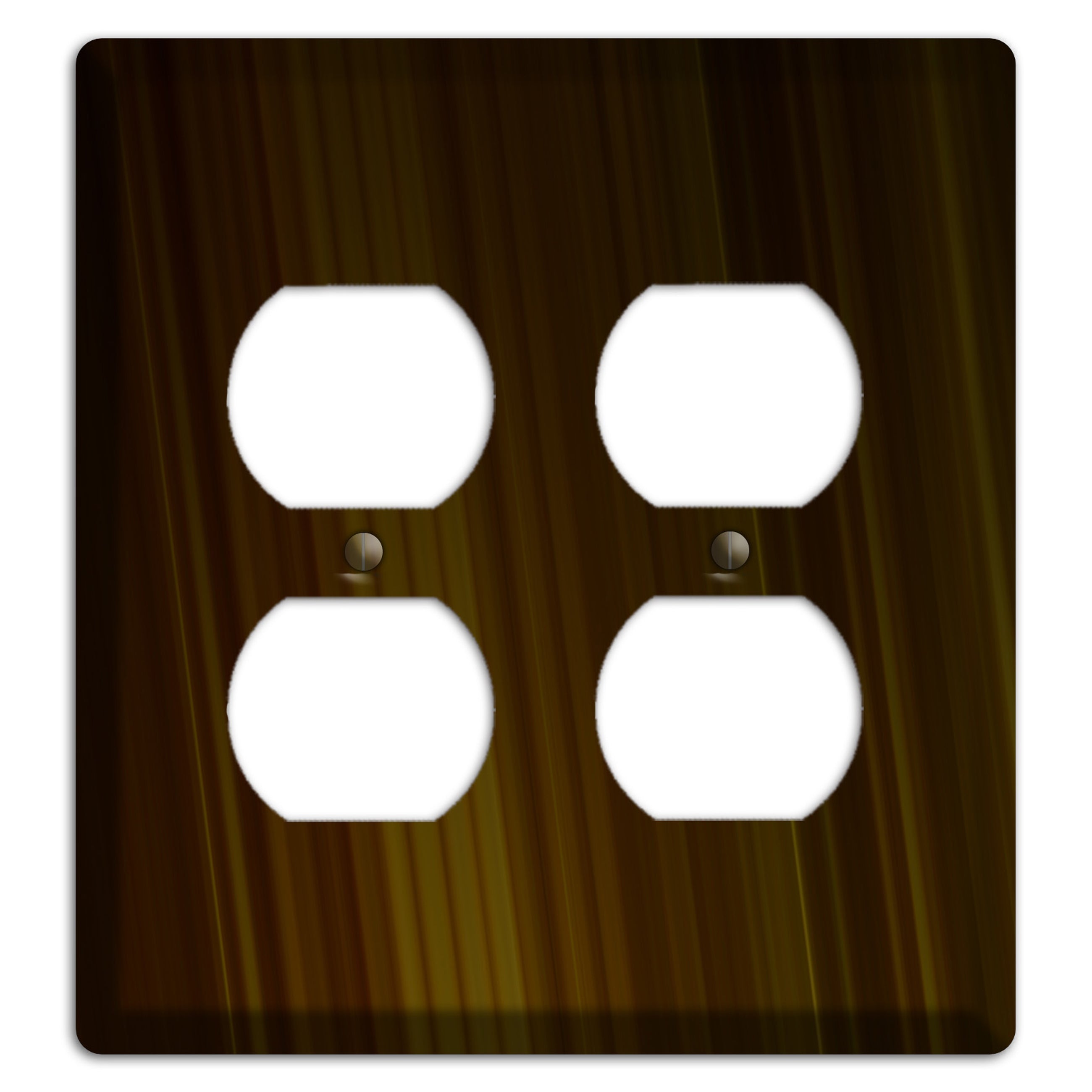 Brown Ray of Light 2 Duplex Wallplate
