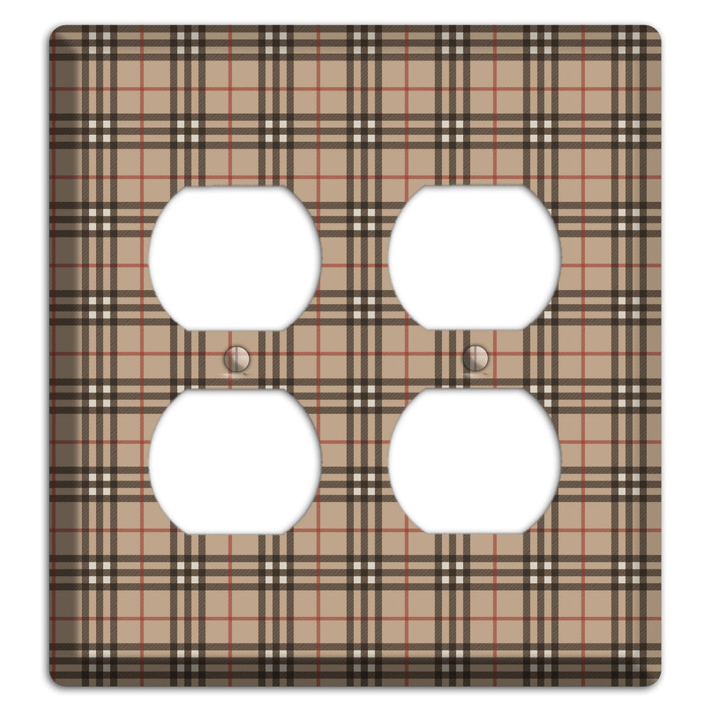 London Plaid 2 Duplex Wallplate