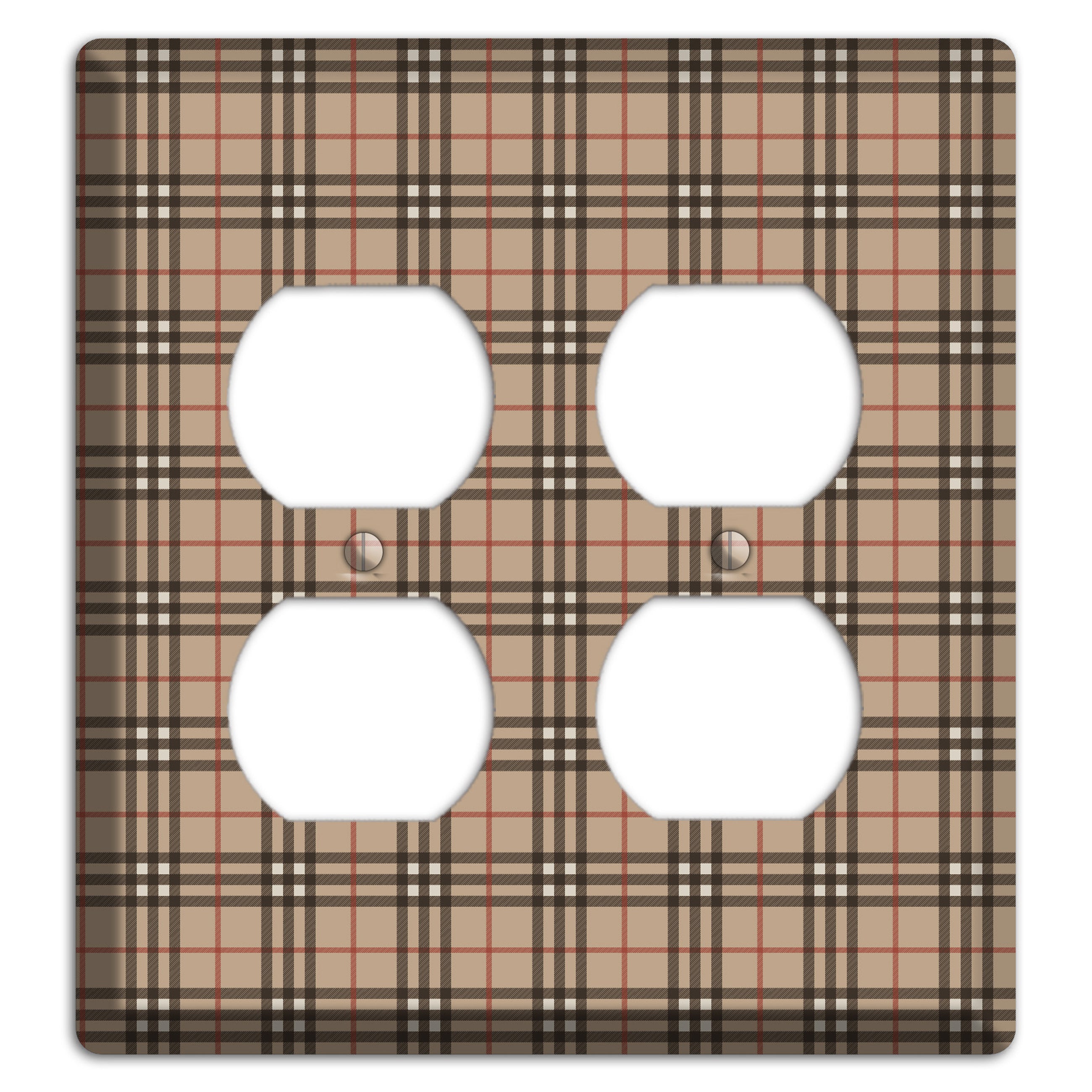 London Plaid 2 Duplex Wallplate